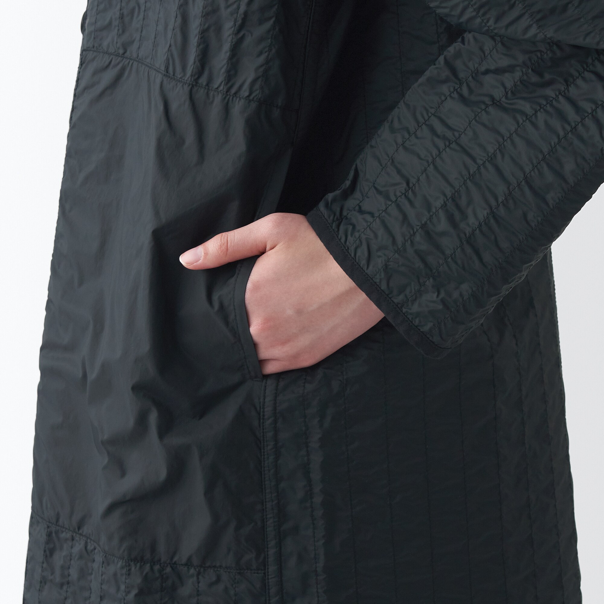 リバーシブルキルトコート