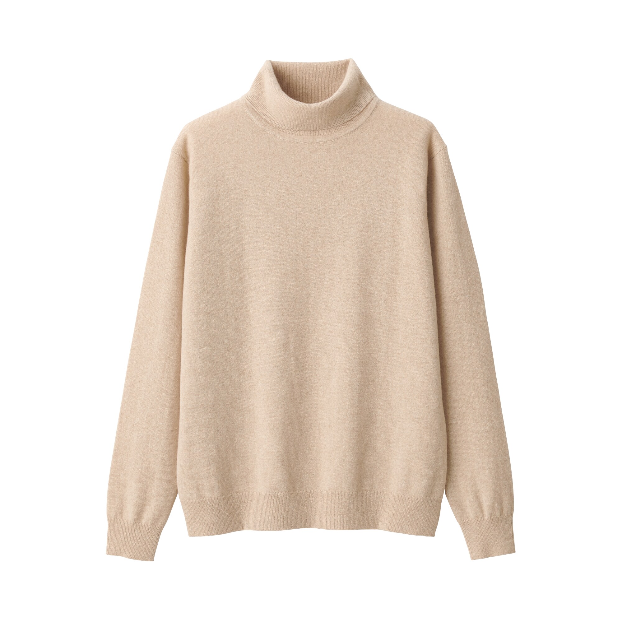 自然のまんまの色カシミヤタートルネックセーター（数量限定）