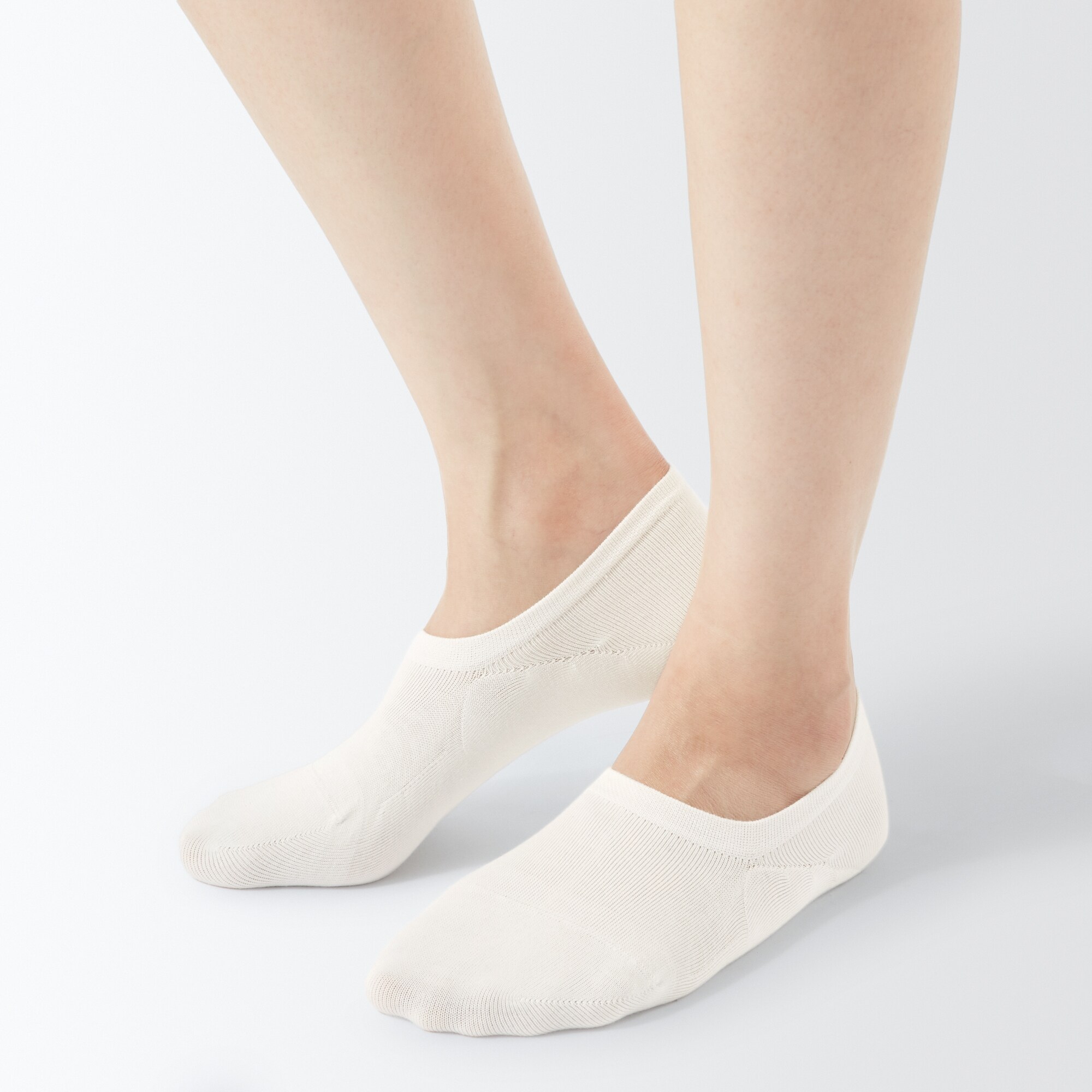 婦人　足なり直角　薄手　浅履きスニーカーイン