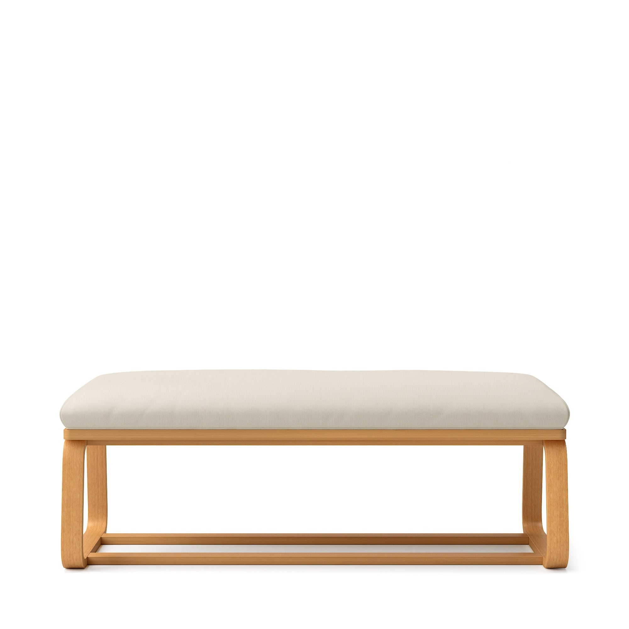 【カバー】リビングでもダイニングでもつかえる　洗いざらしの綿帆布　ベンチ・１用カバー