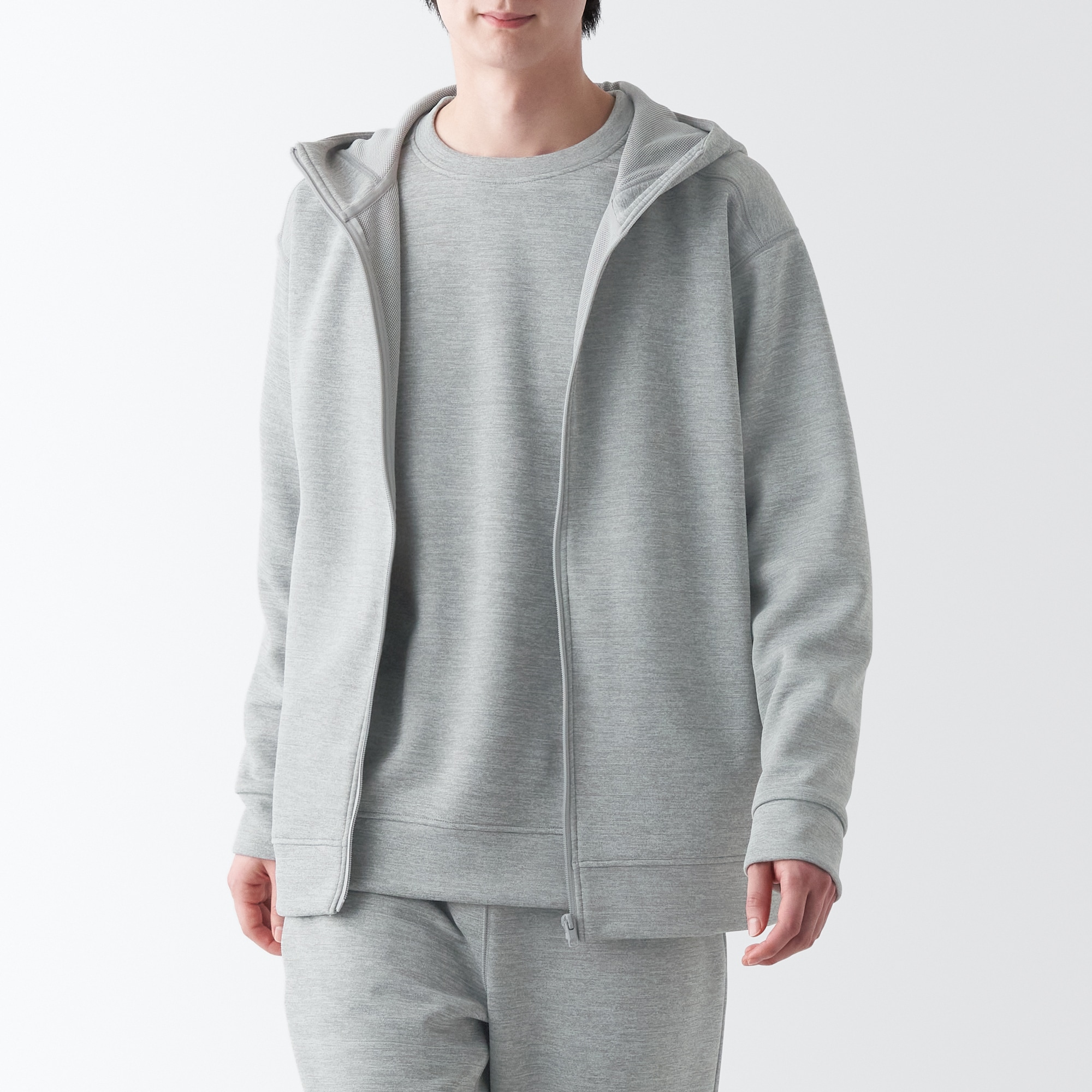 ＵＶカット乾きやすいスウェットフルジップパーカ