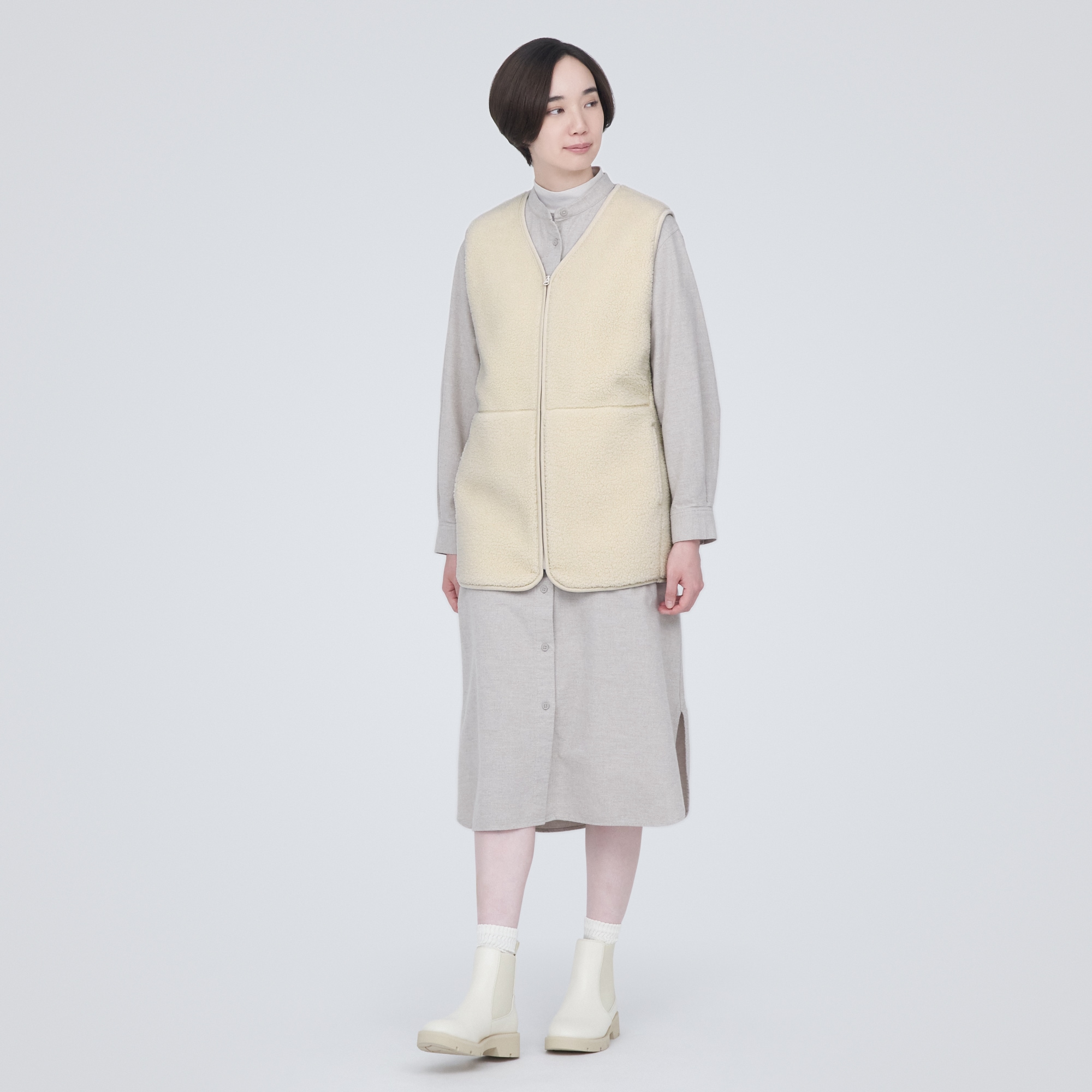 ボアフリースベスト