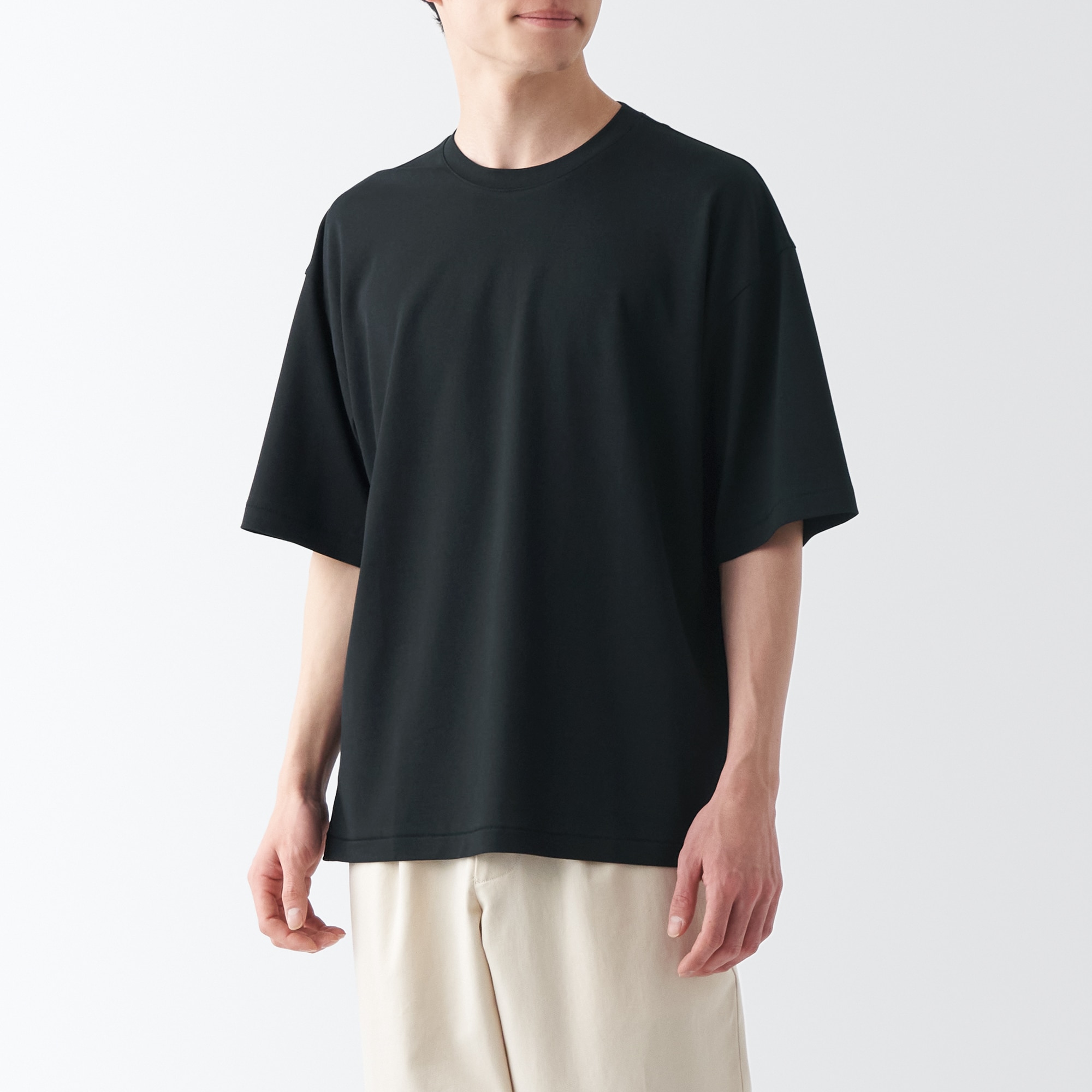 和紙混天竺編みＴシャツ（紳士）