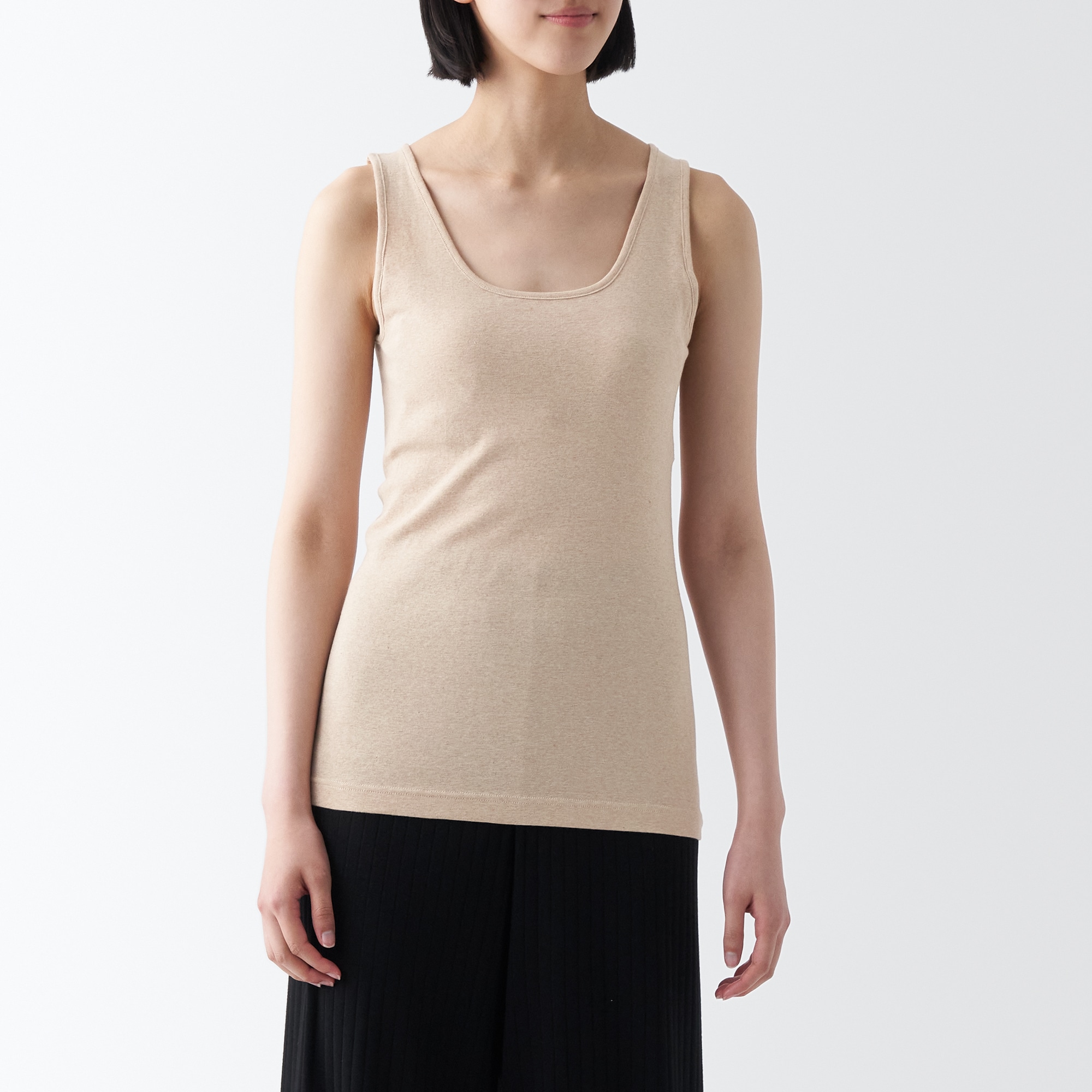 無染色カップ入りタンクトップ