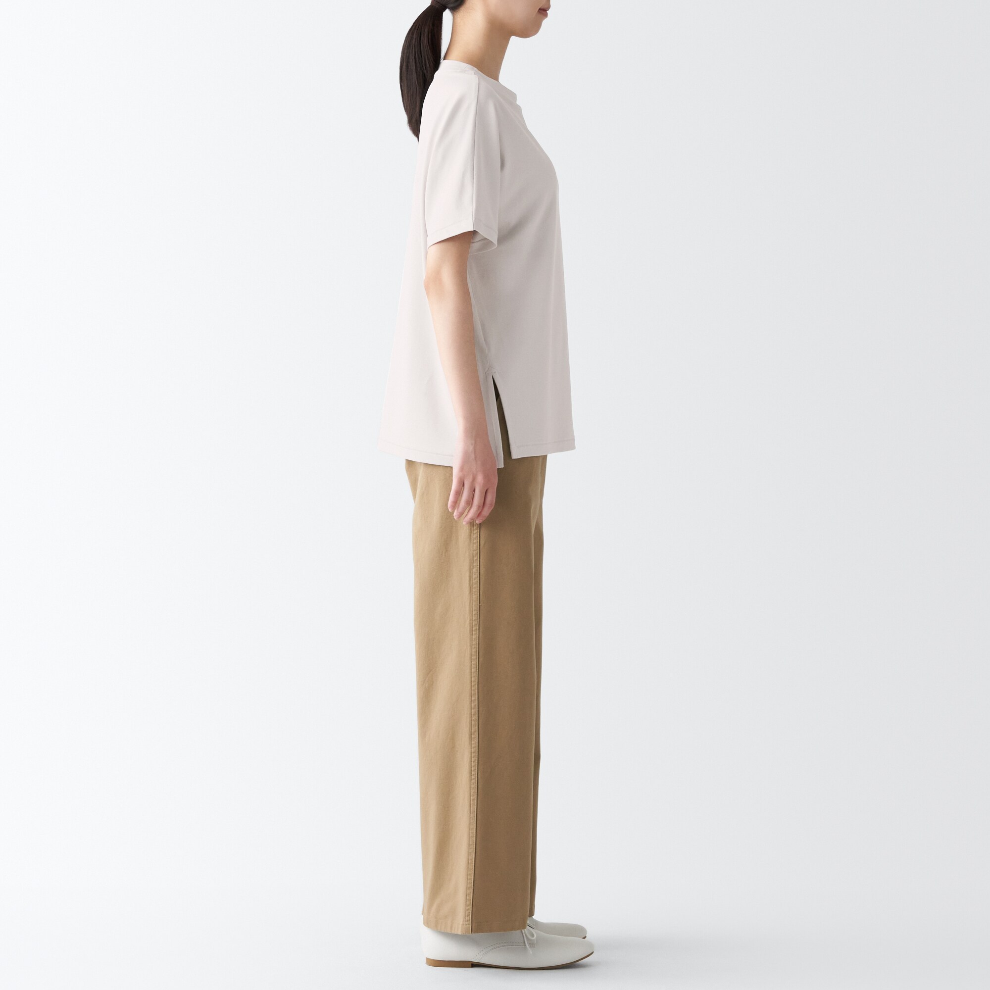 和紙混天竺編みプルオーバー（婦人）