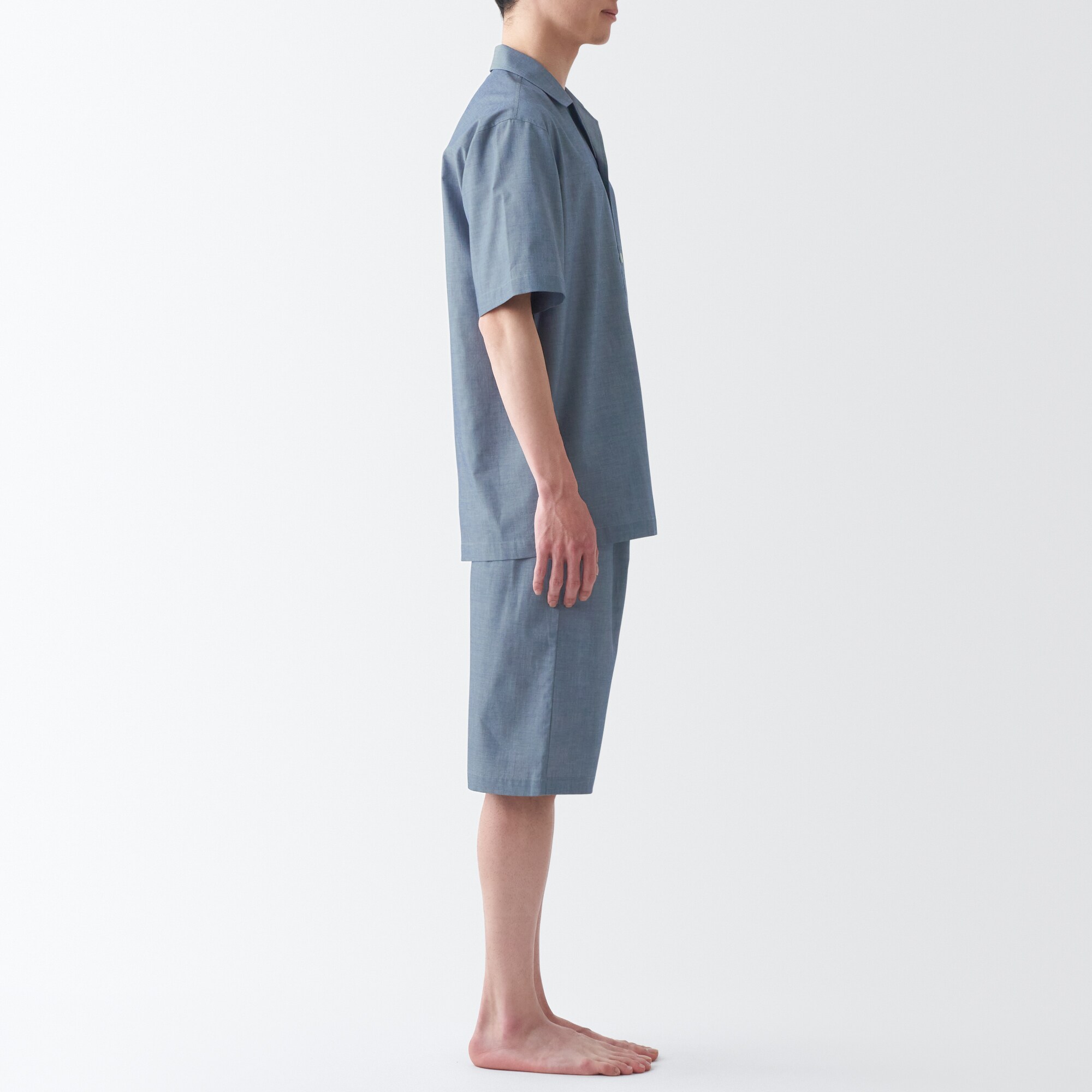 綿ブロード　半袖パジャマ