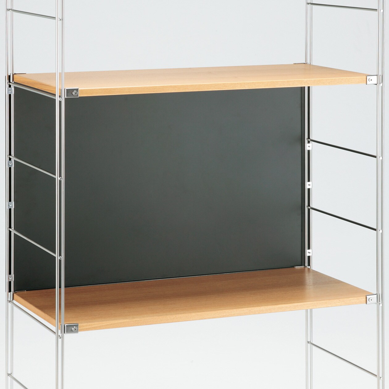 スチールユニットシェルフバックパネル・ダークグレー　幅８４ｃｍタイプ