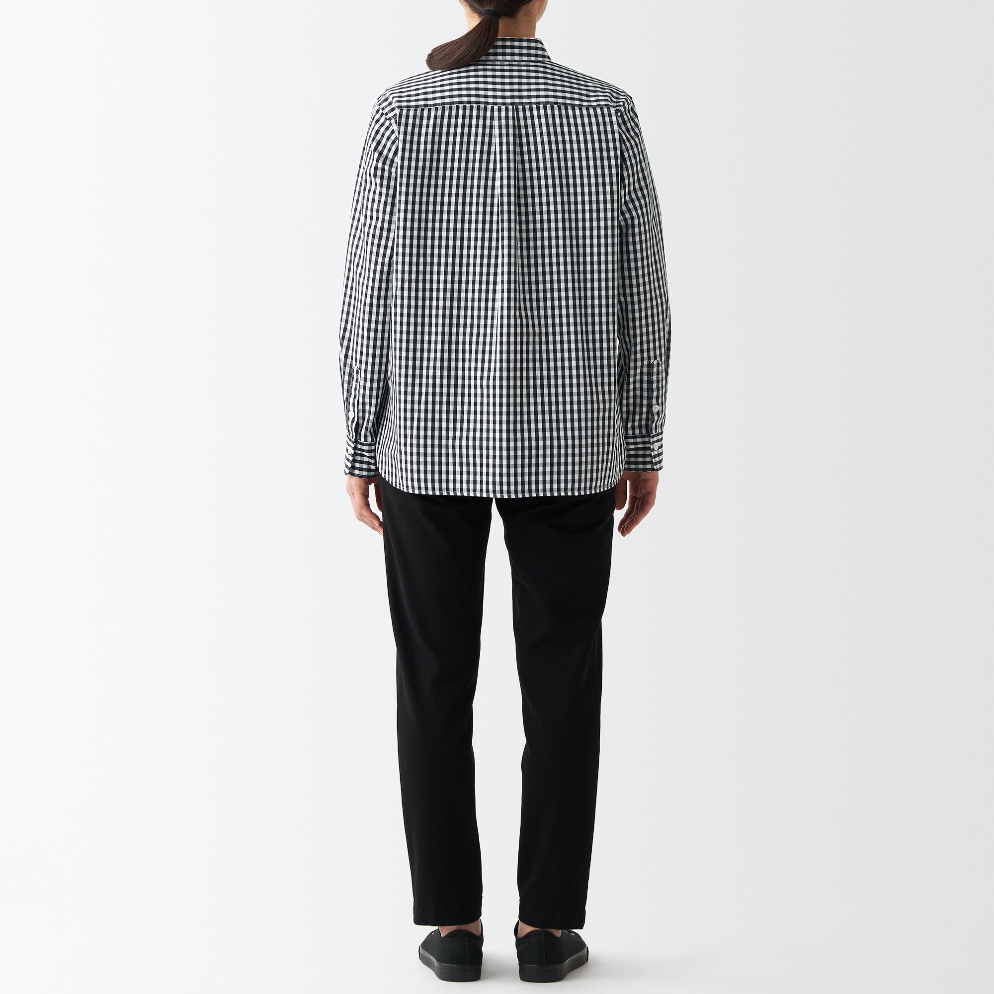 洗いざらしブロードレギュラーカラーシャツ