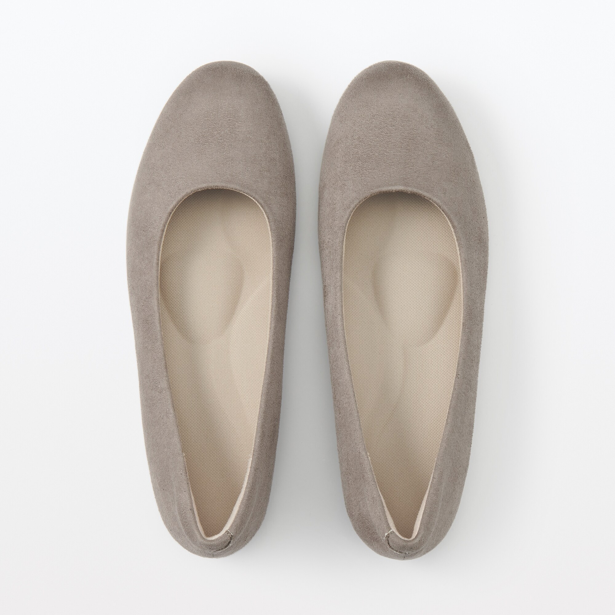 婦人　疲れにくい　起毛フラットシューズ