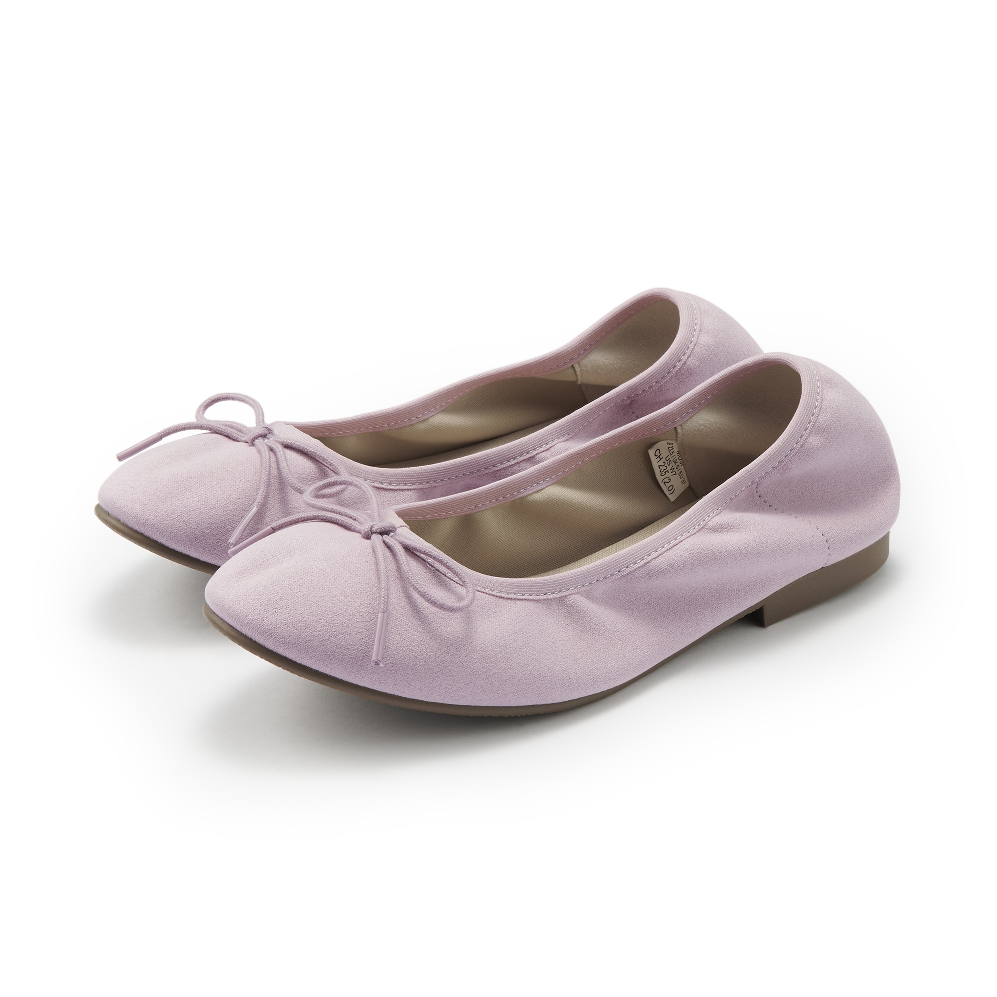 婦人　撥水リボンバレエシューズ