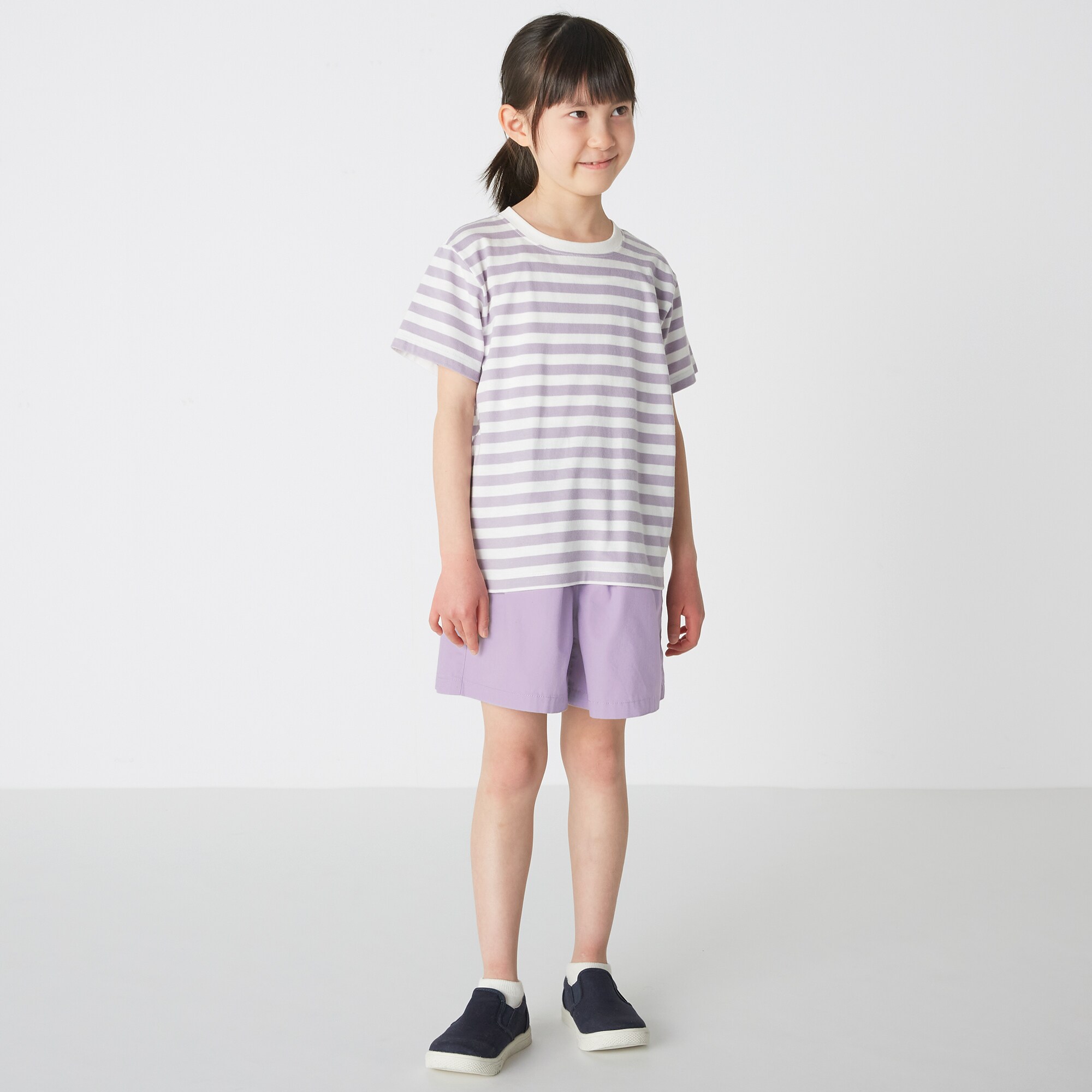 洗いざらしキュロット（キッズ）