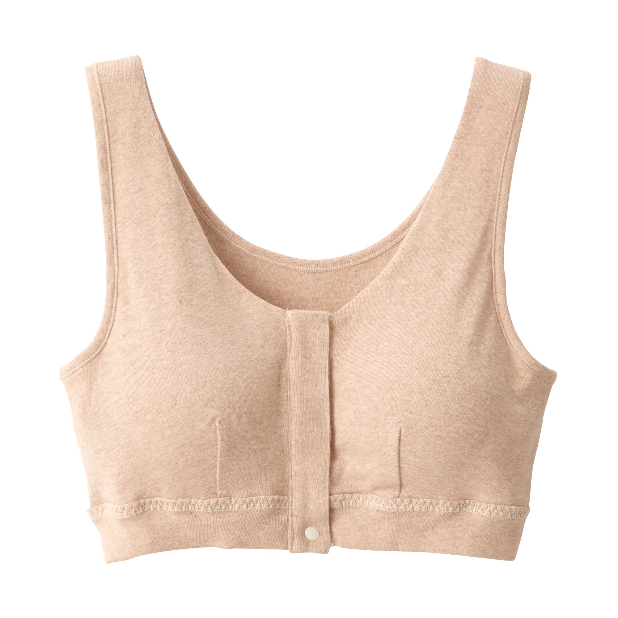 無染色前開きブラジャー