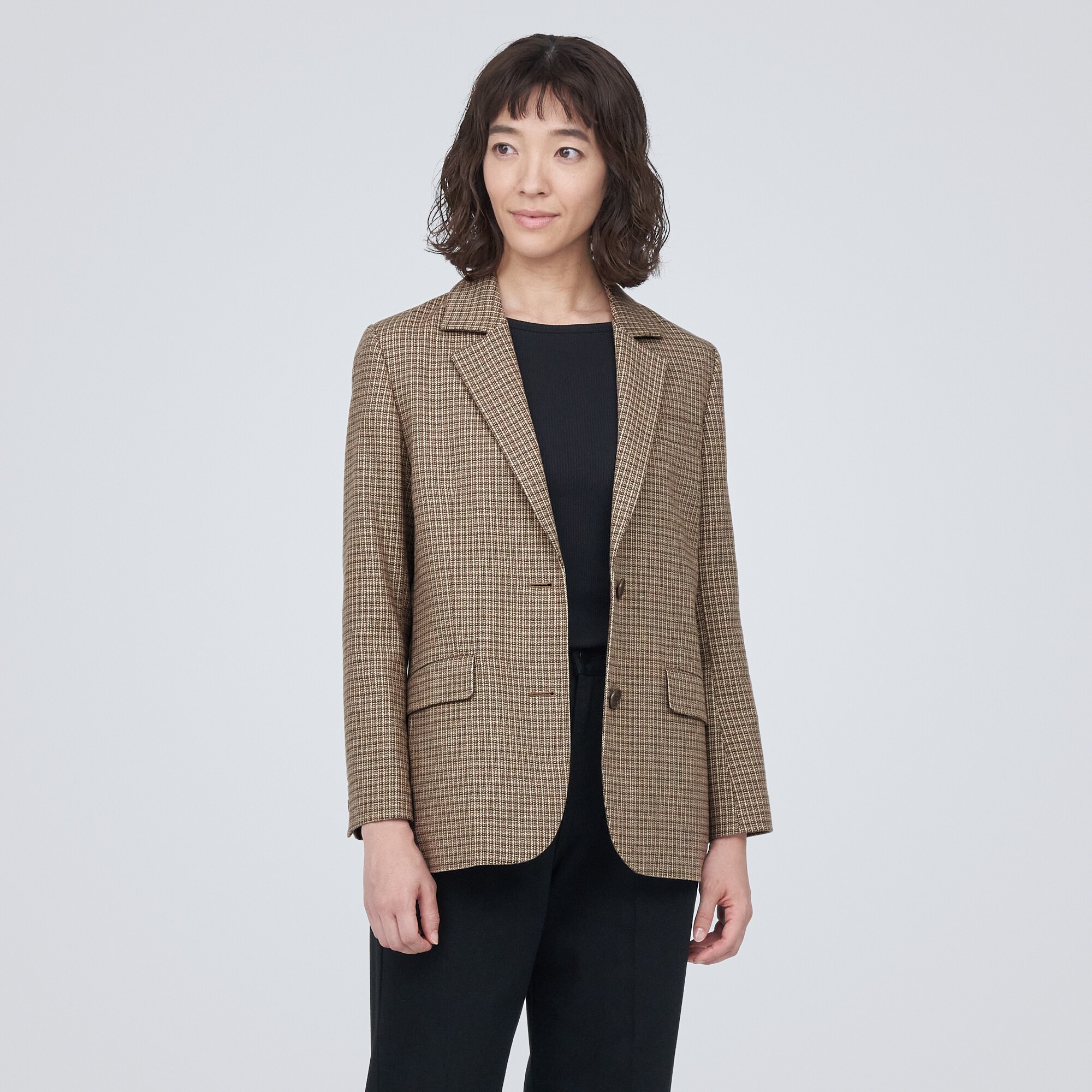 起毛テーラードジャケット