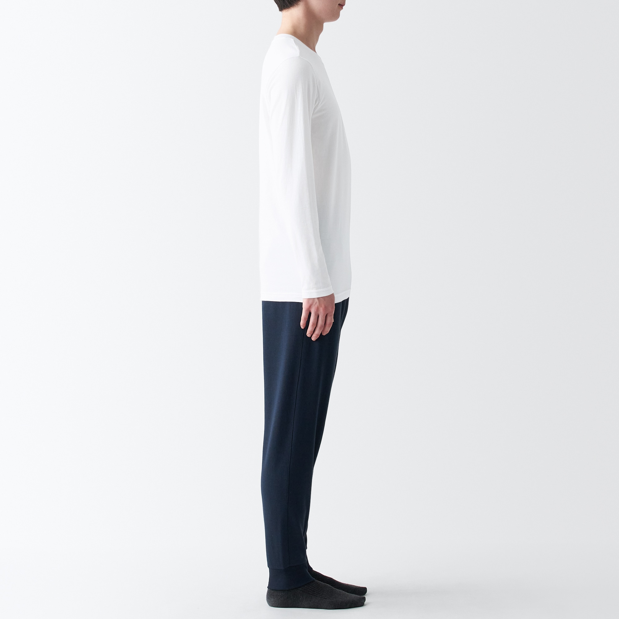 あったか綿　クルーネック長袖Ｔシャツ