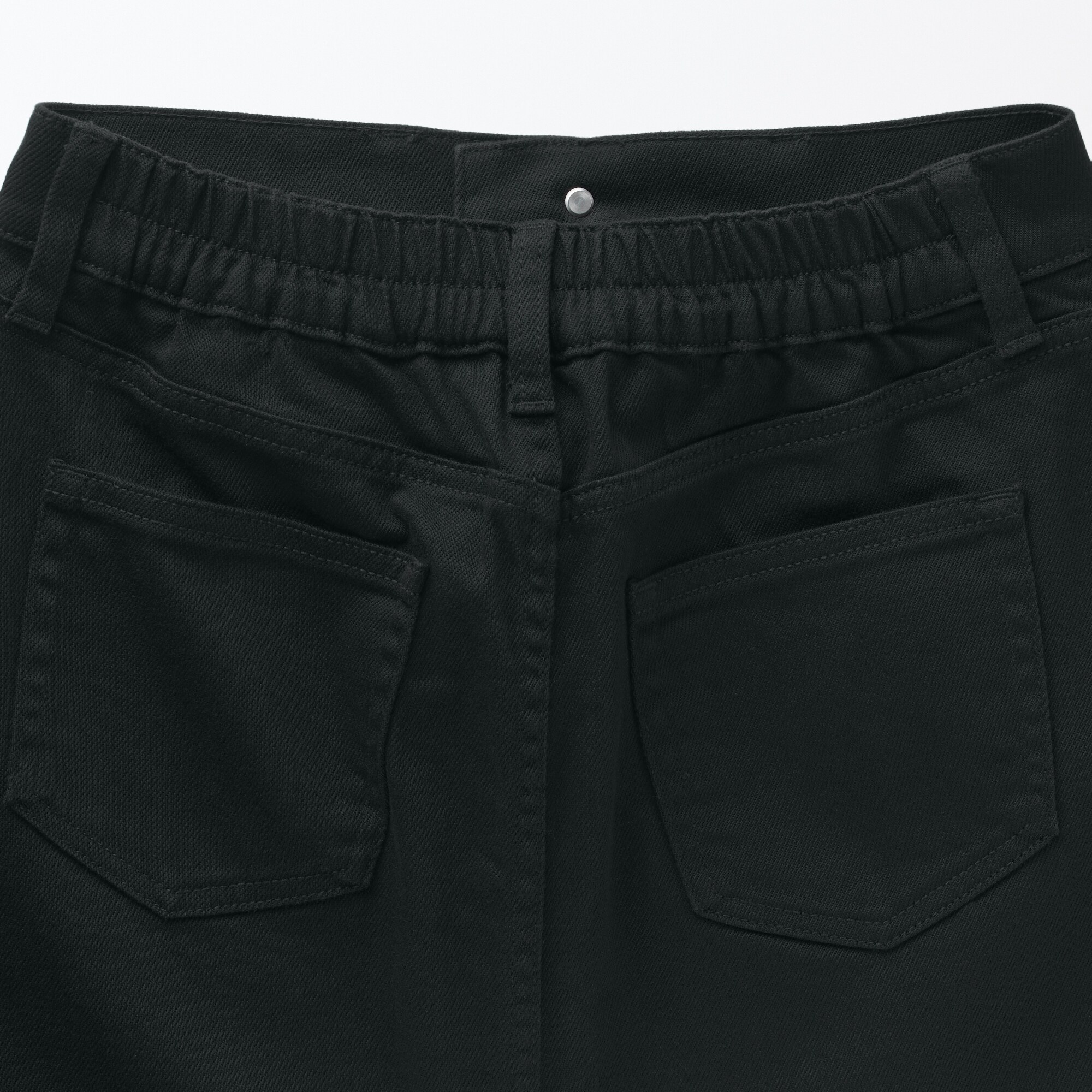 デニムＡラインスカート　黒