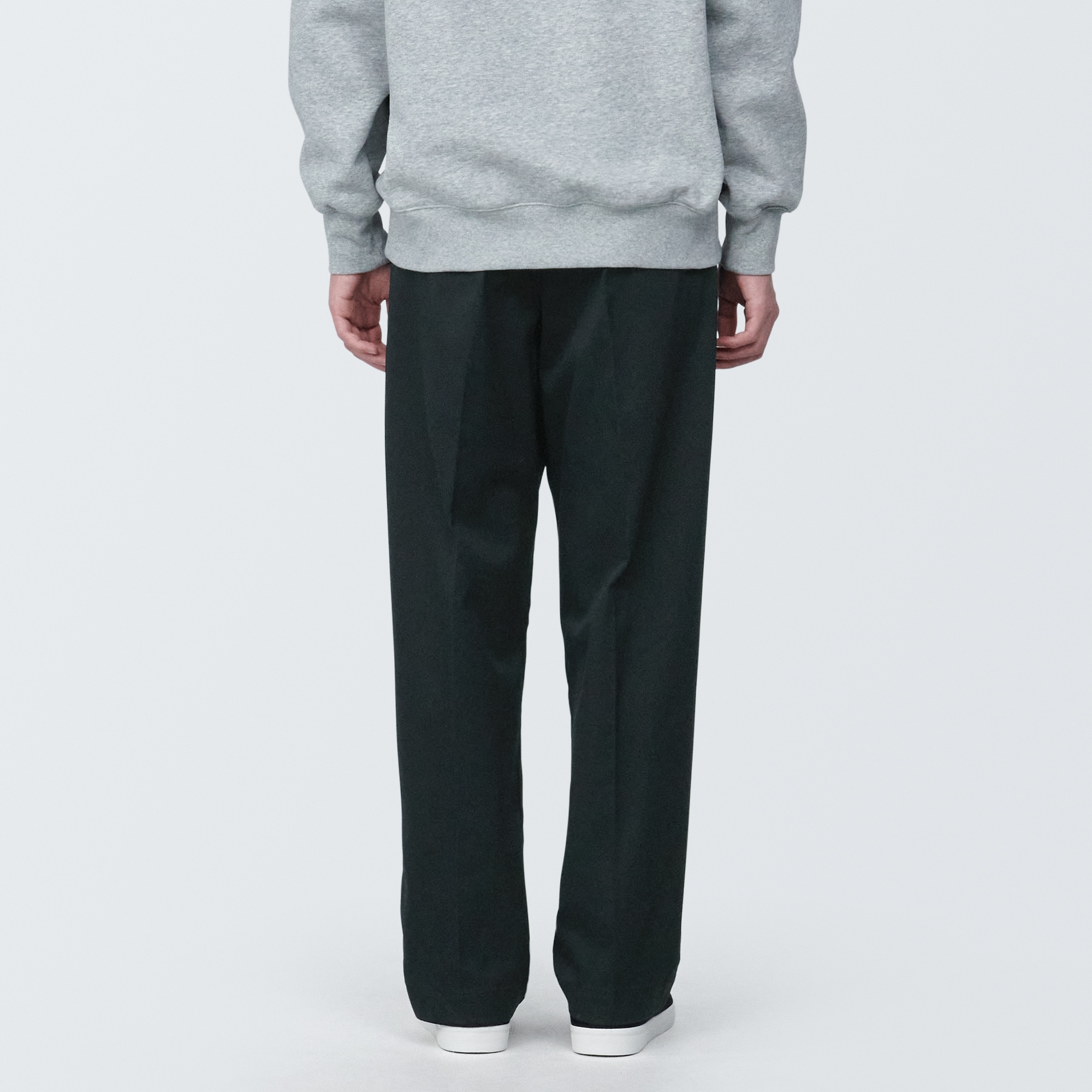 紳士　ストレッチチノタックワイドパンツ