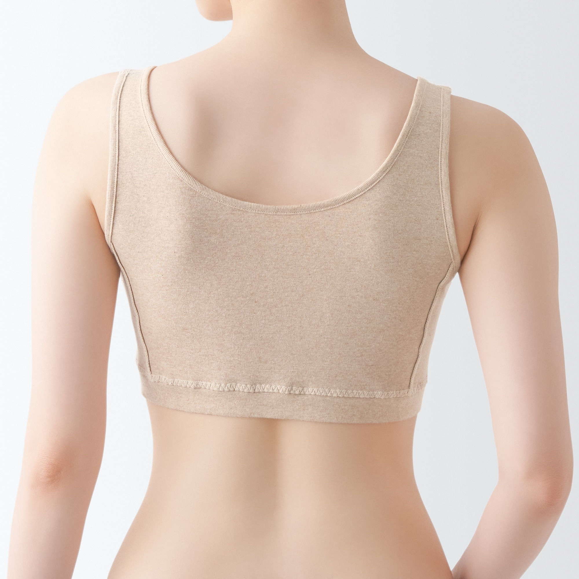 無染色前開きブラジャー