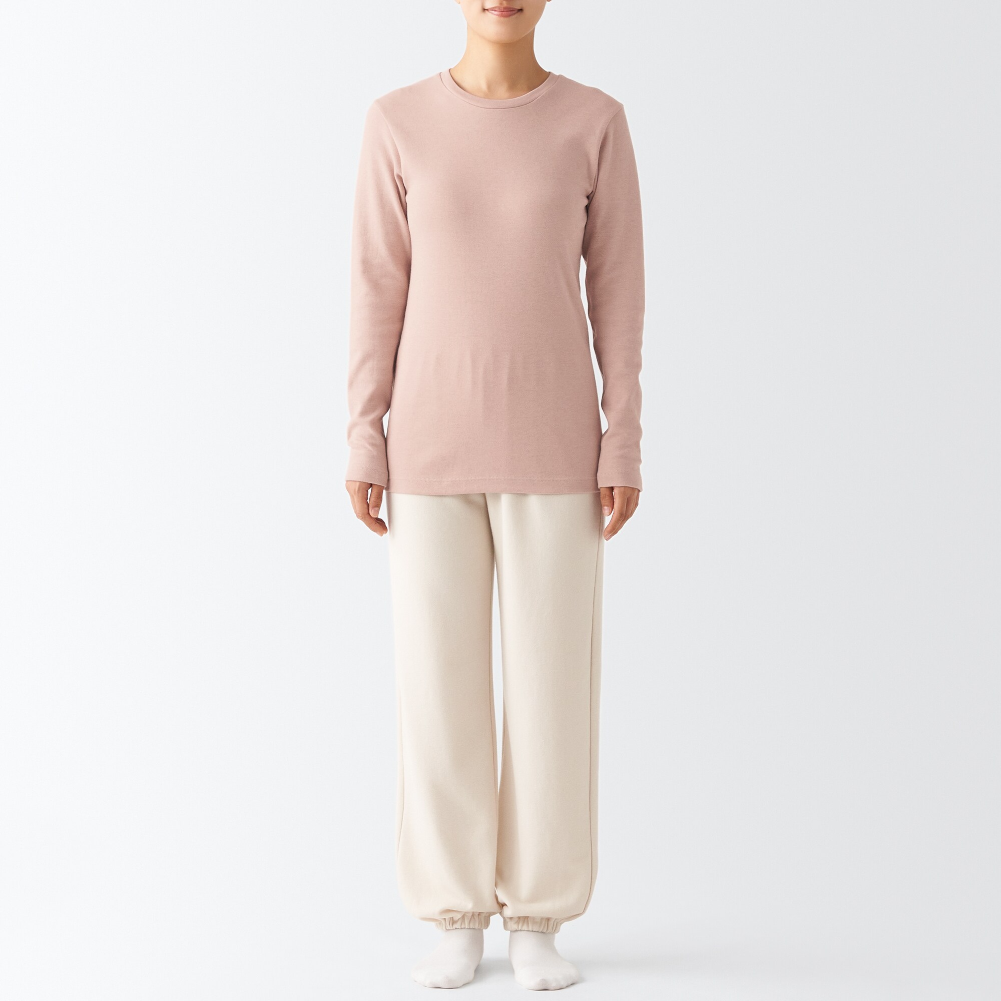 あったか綿　ウール　長袖Ｔシャツ