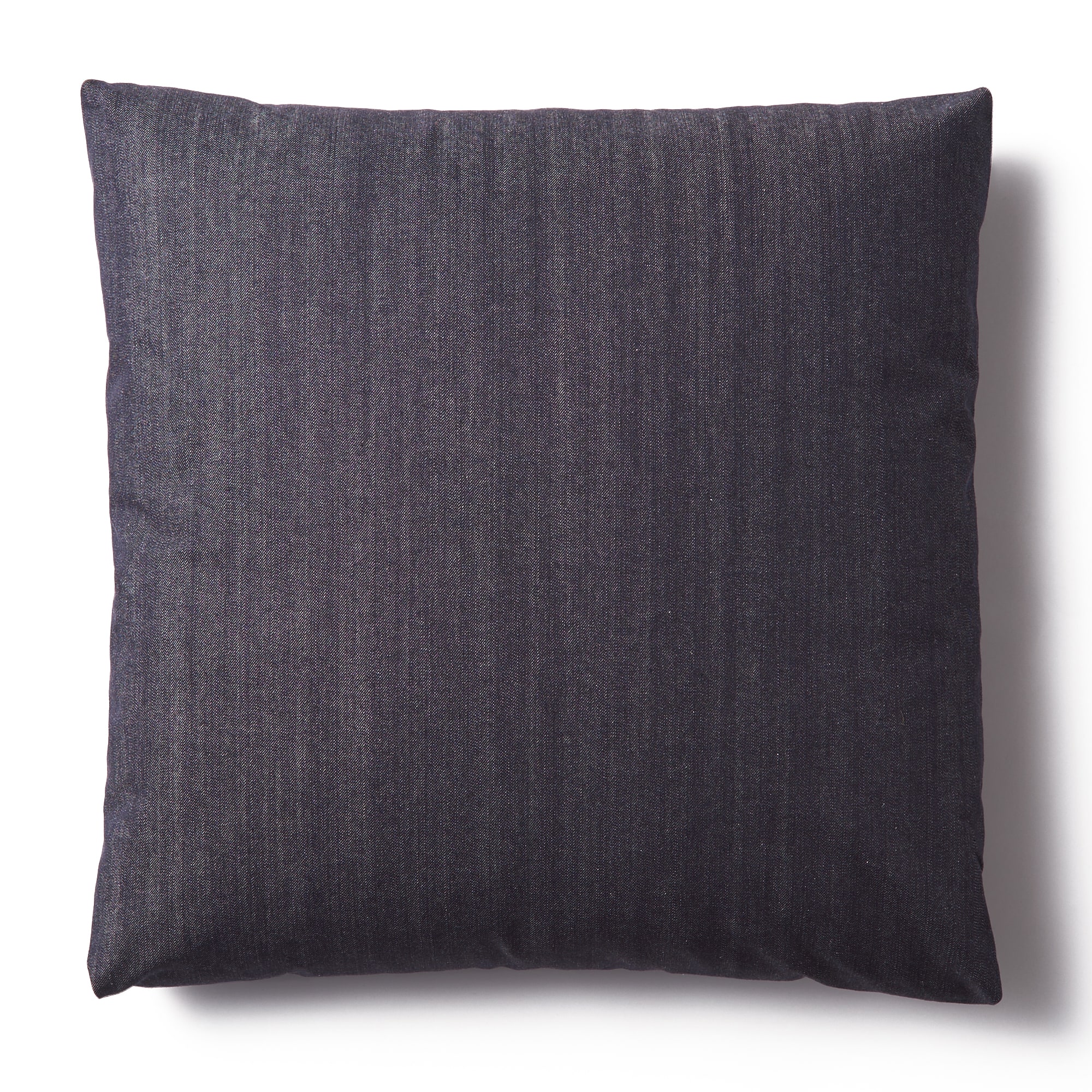 【カバー】綿デニムユニットソファ用羽根クッションカバー／ネイビー