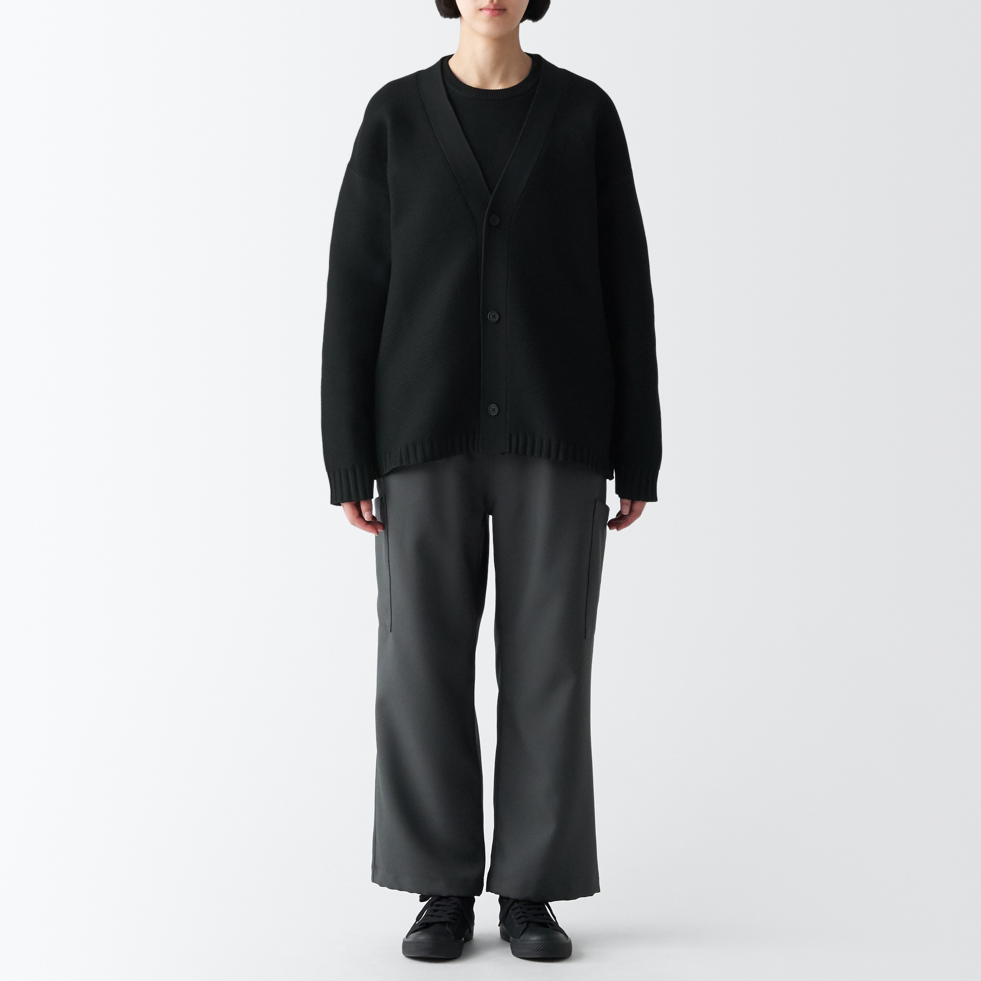 あたたかくて洗えるＶネックカーディガン