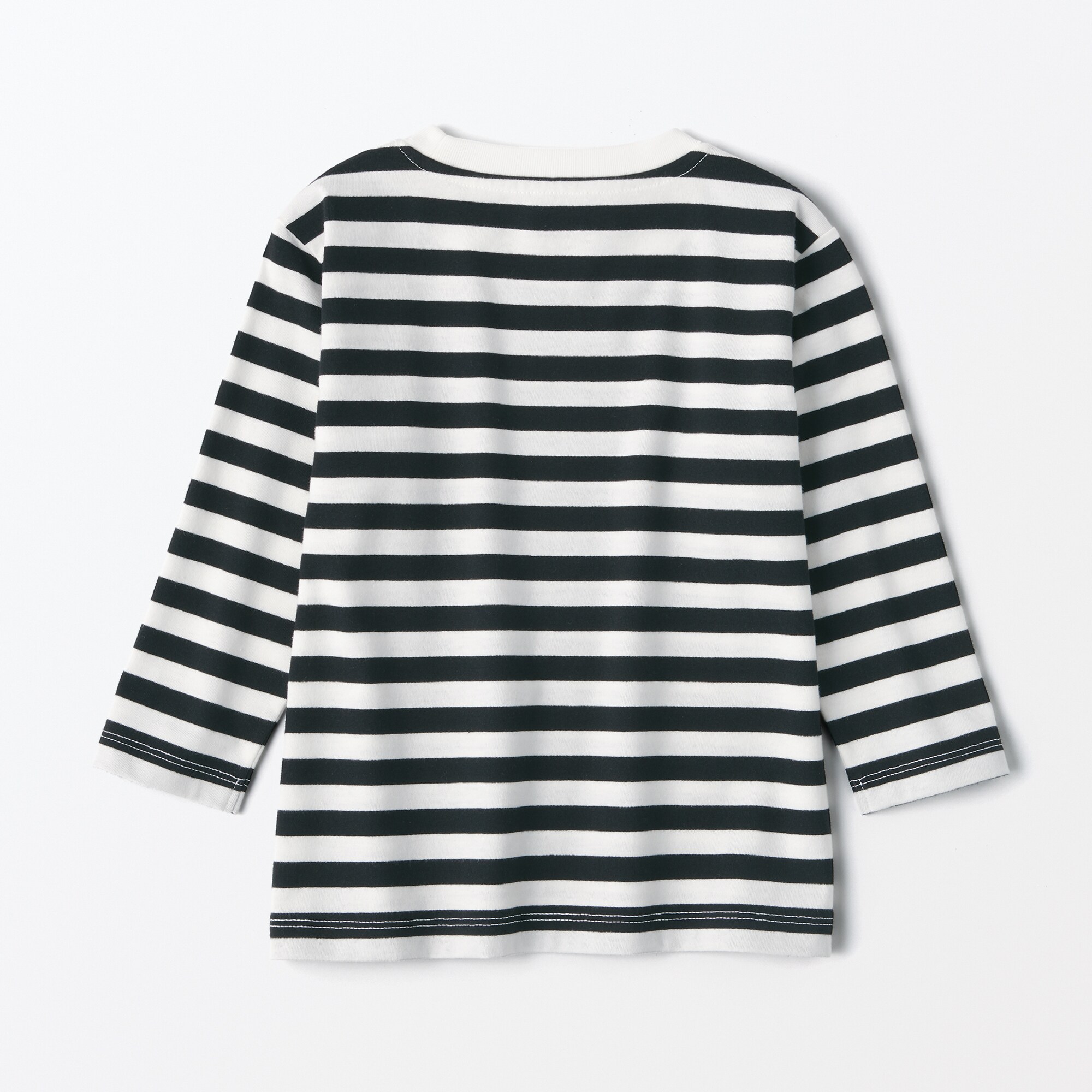 ベビー　あたまするっと　クルーネック長袖Ｔシャツ　ボーダー