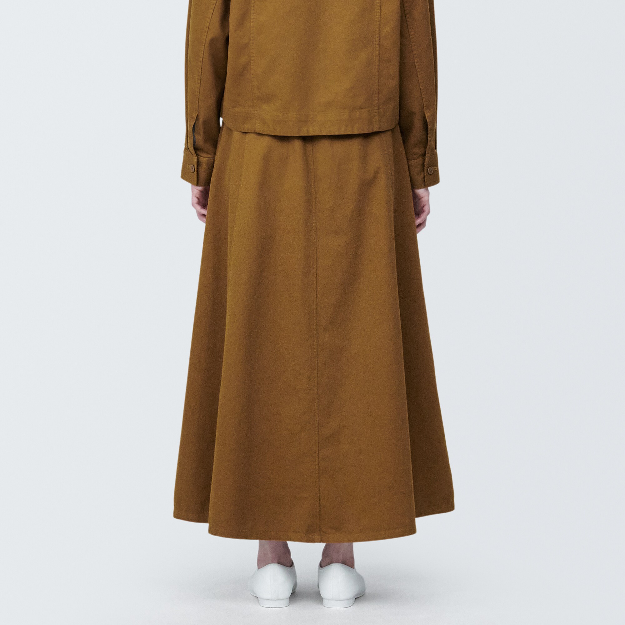 婦人　木の実から作ったカポック混フレアスカート