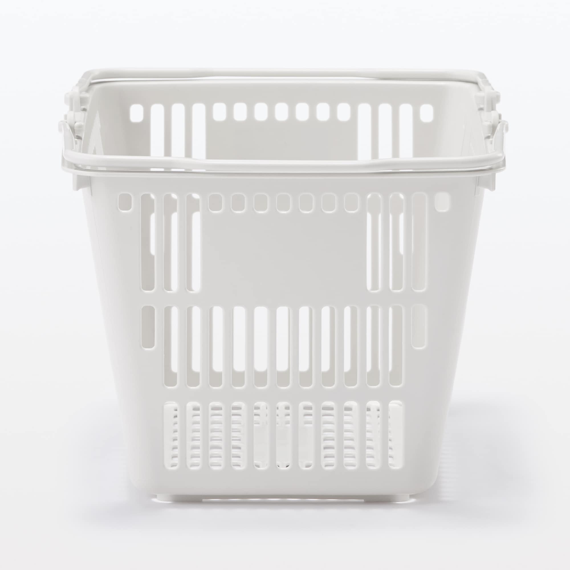 ポリプロピレン　買い物かご　約幅３８．５×奥行２７×高さ２２ｃｍ