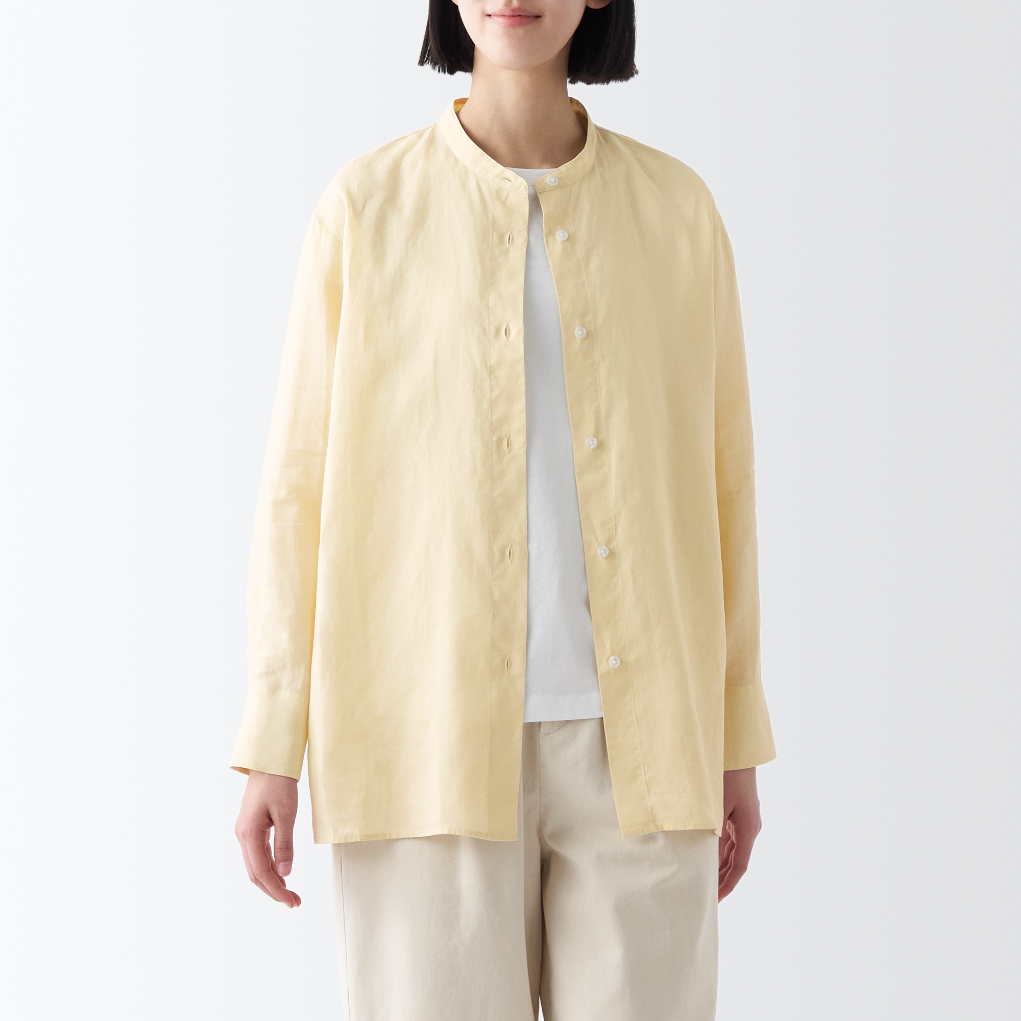 細番手ラミーブラウス（婦人）