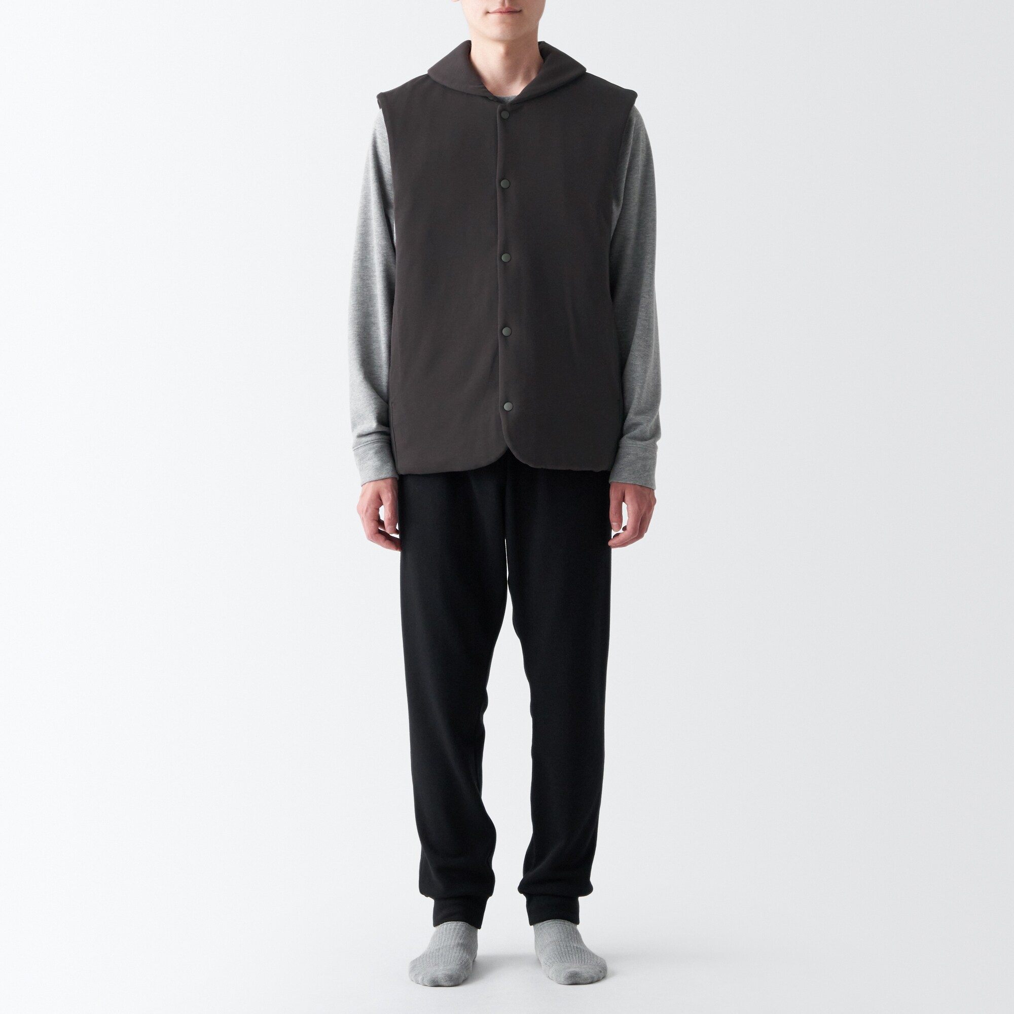 洗える　中わた　ベスト