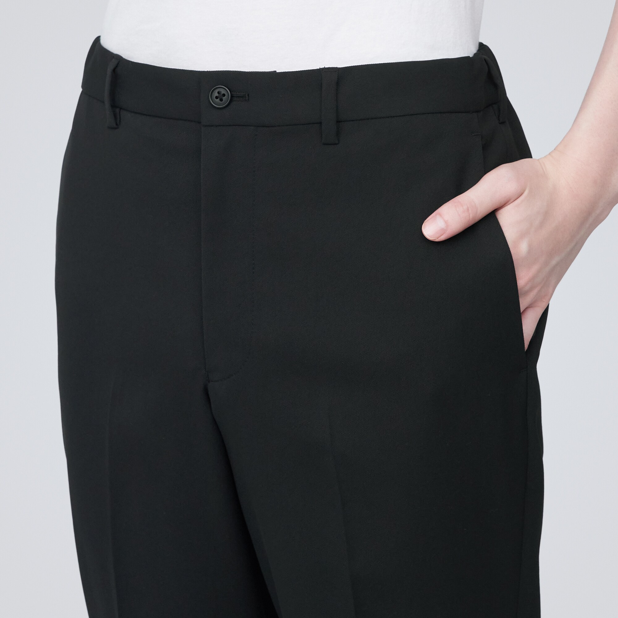 【セットアップ可能】撥水ストレッチノータックパンツ