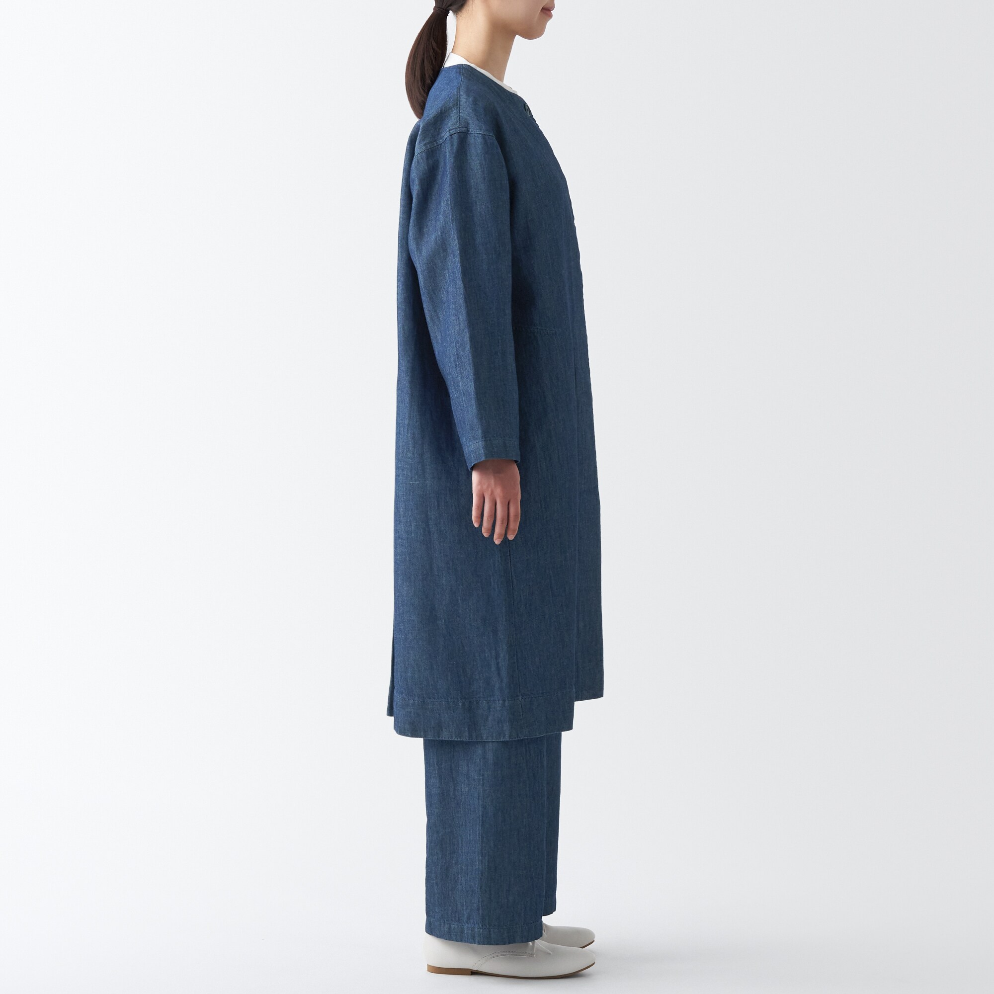 ラミーコットンデニムコート（婦人）