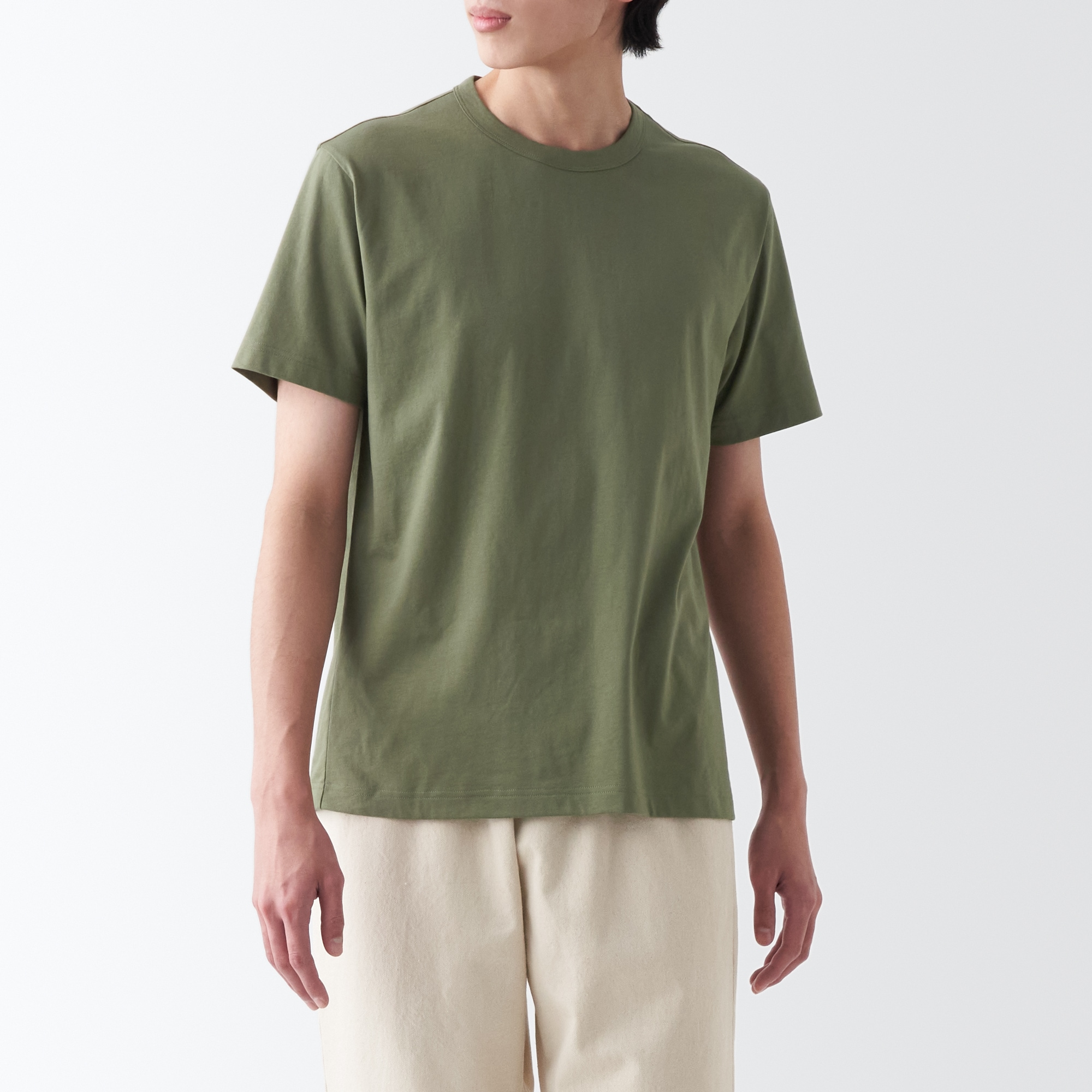 天竺編みクルーネック半袖Ｔシャツ