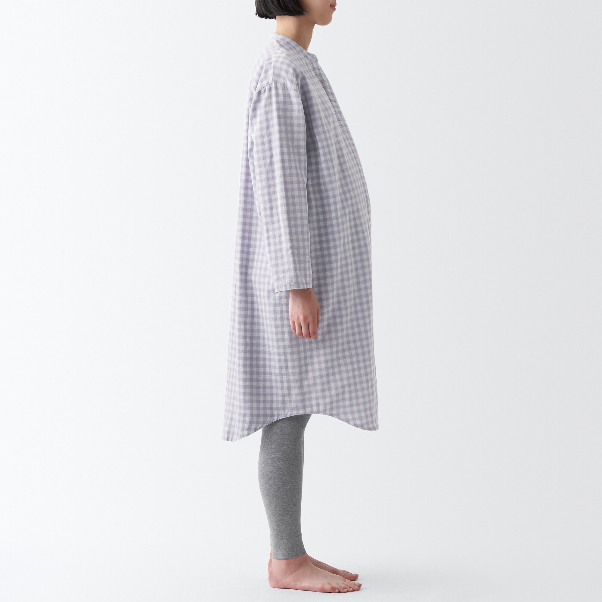 脇に縫い目のない　二重ガーゼパジャマ（マタニティ）