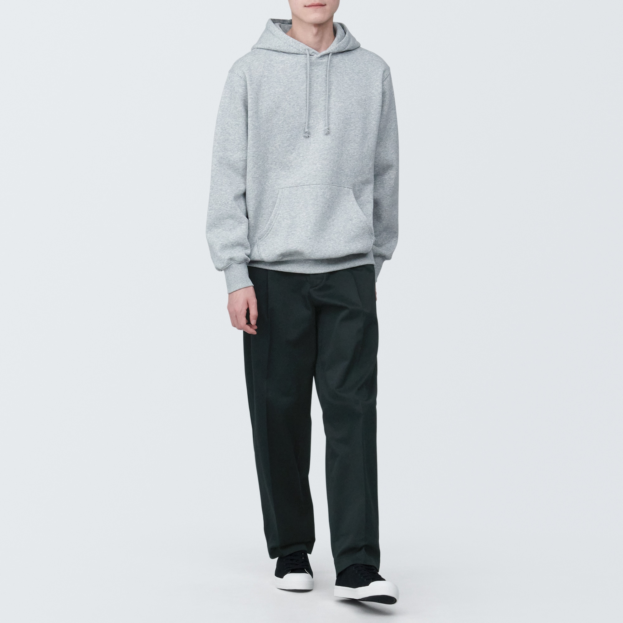 紳士　ストレッチチノタックワイドパンツ