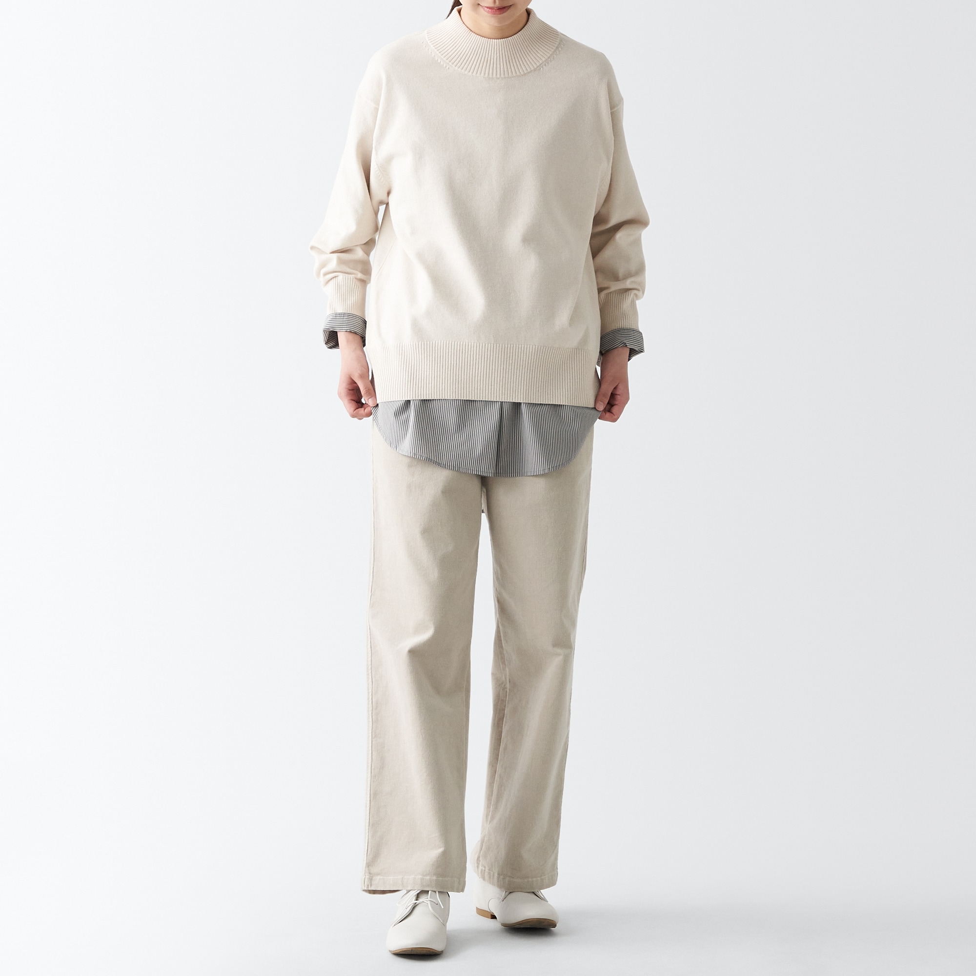 コーデュロイストレートイージーパンツ