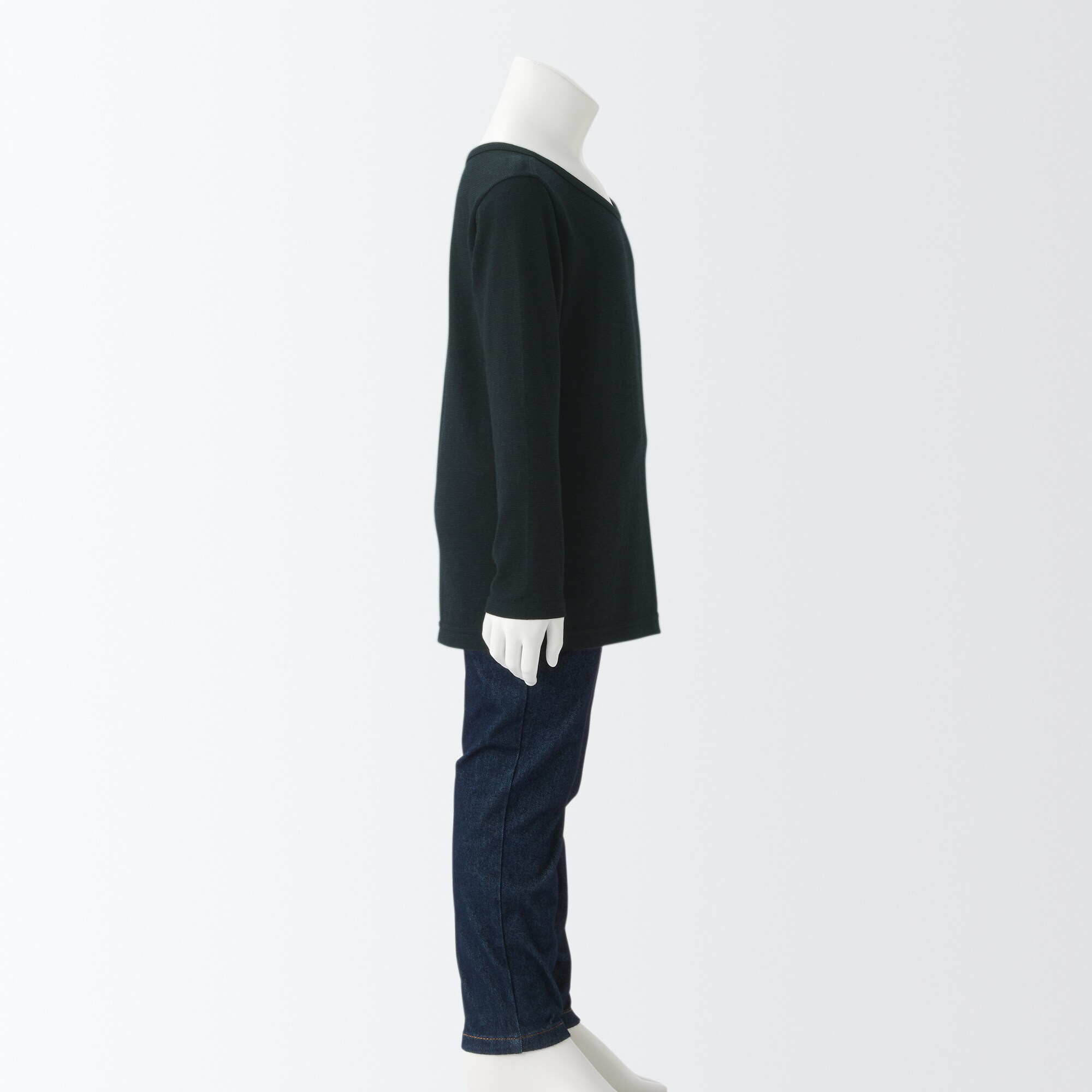 あったか綿　クルーネック長袖Ｔシャツ（キッズ）