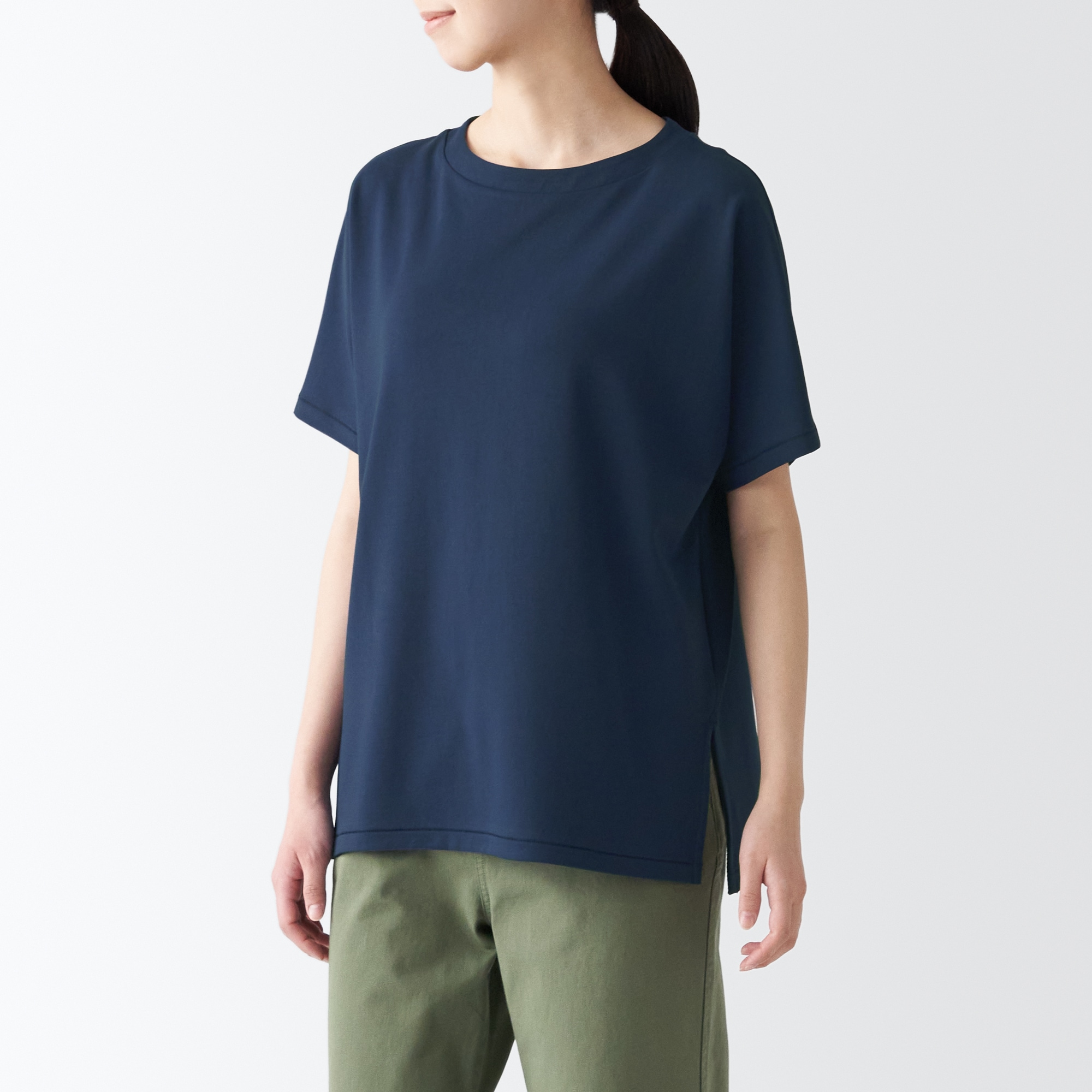 和紙混天竺編みプルオーバー（婦人）