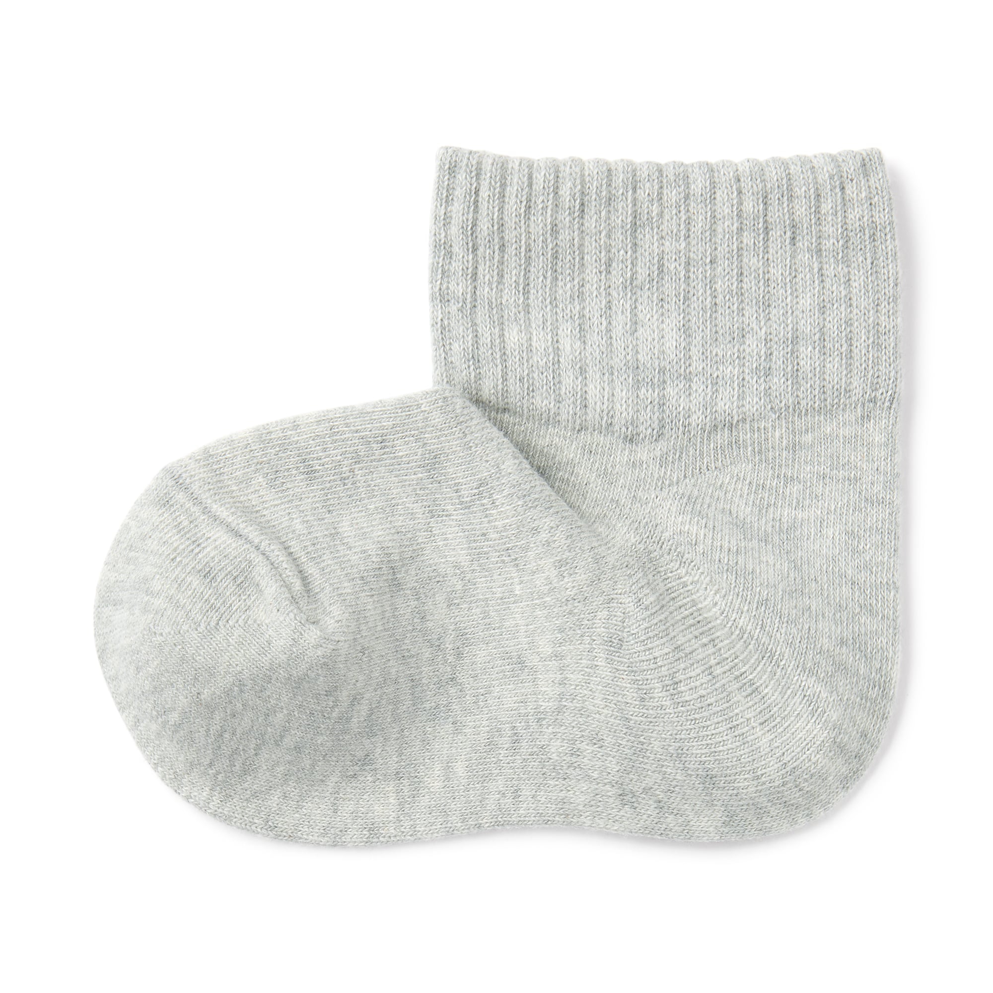 キッズ　足なり直角　ショート丈靴下