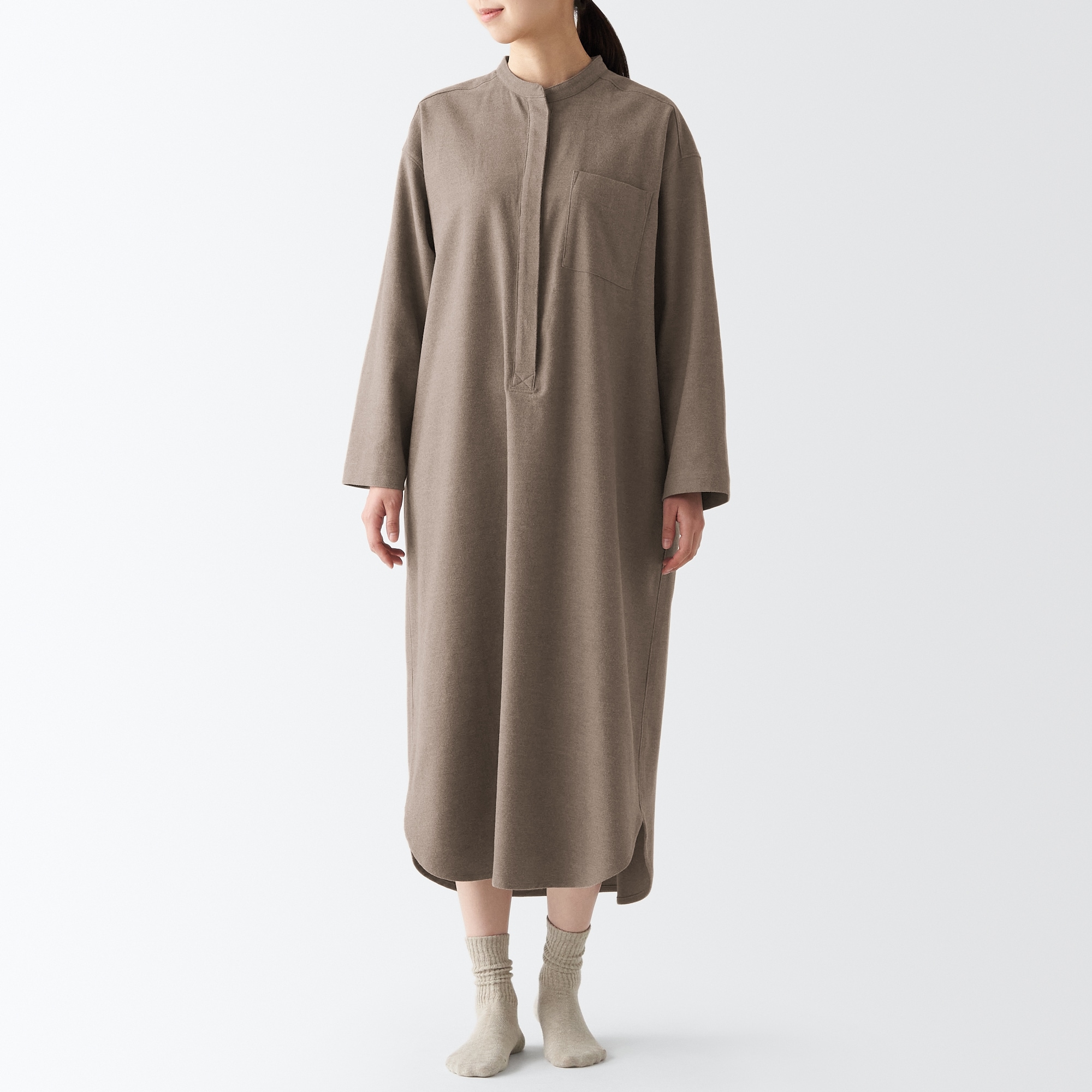 【両面起毛で温かい】フランネルクルタ