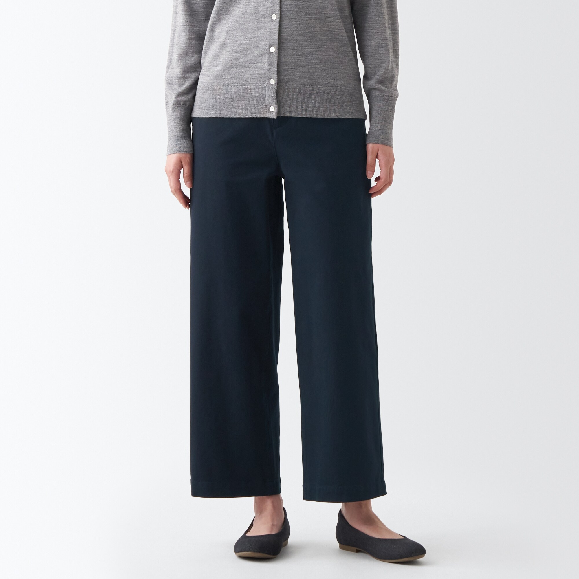 縦横ストレッチチノワイドパンツ（股下６６～７０ｃｍ）新サイズ対応