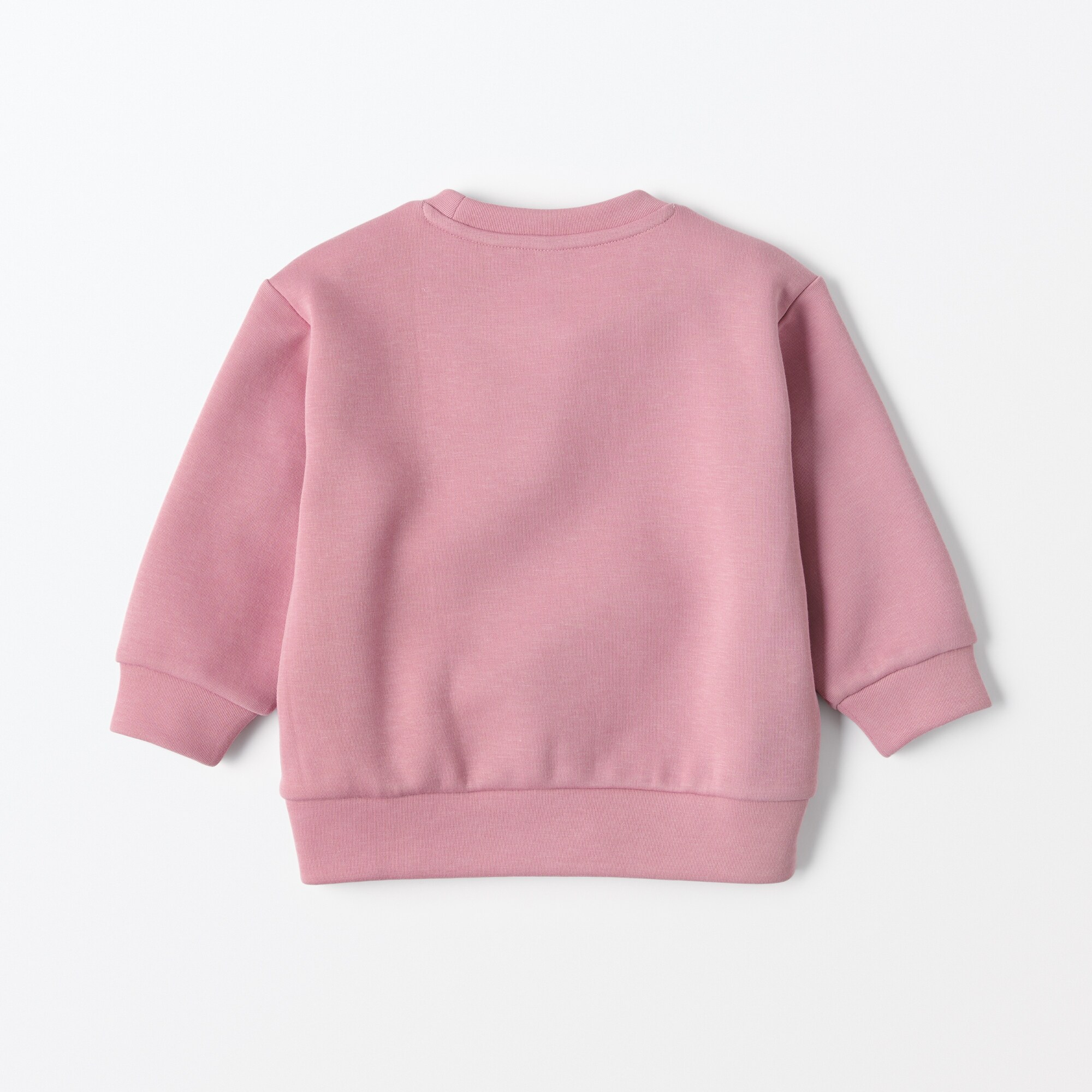 ベビー　あたまするっと刺繍二重編みスウェットシャツ