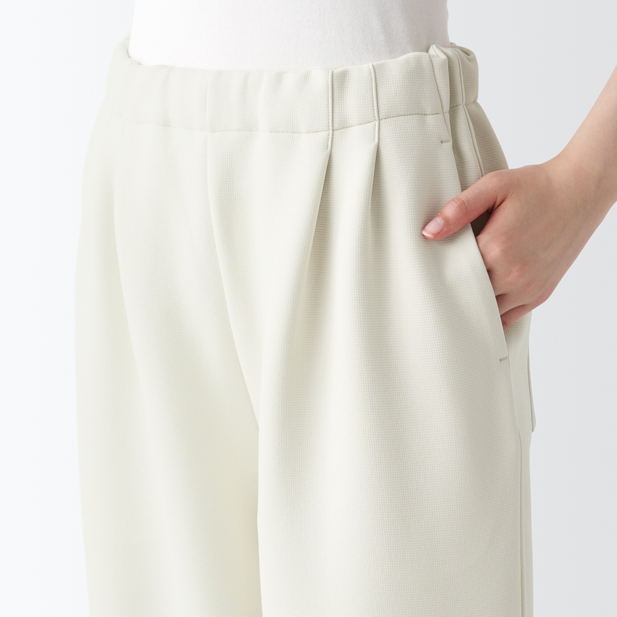 二重編みスウェットパンツ