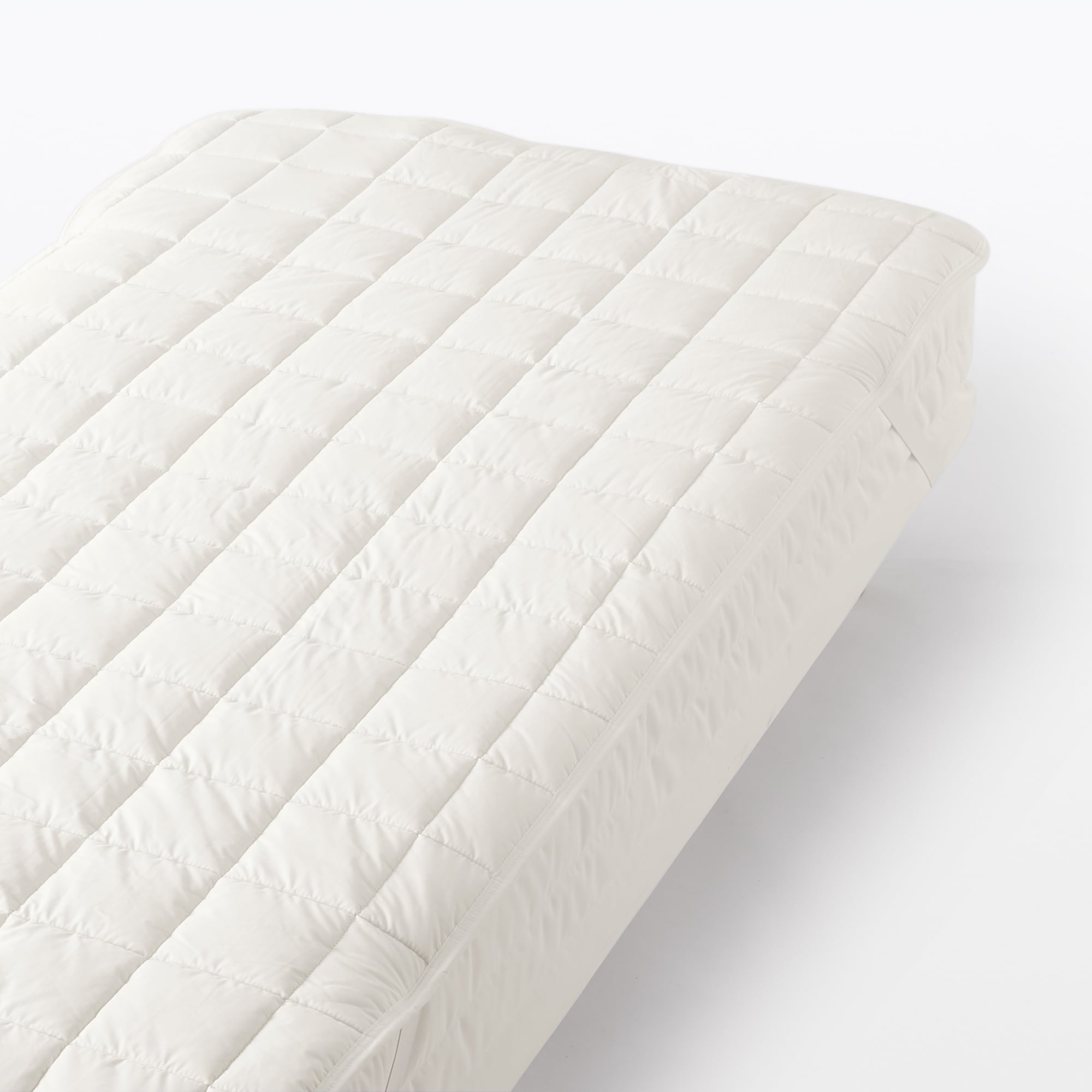 ウール混わたベッドパッド・ゴム付／ＳＳ～Ｑ