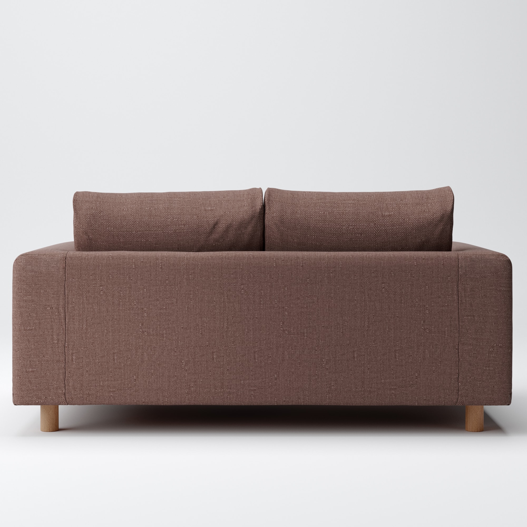 【カバー】綿ポリエステル変り織ソファ本体２シーターフェザーポケットコイル用カバー／ベージュ