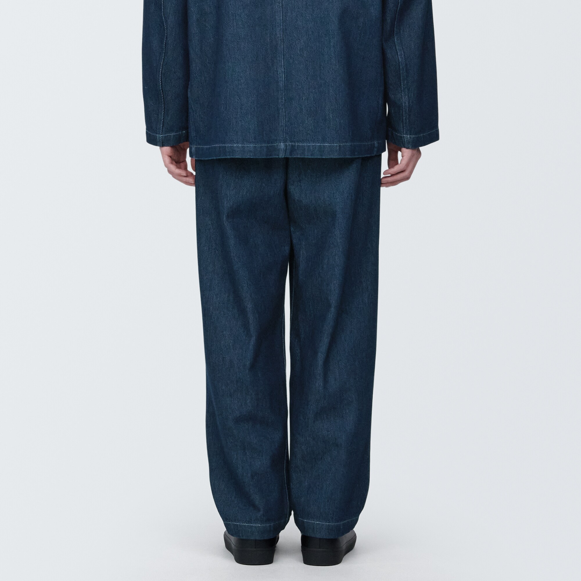 紳士　木の実から作ったカポック混デニムワークパンツ