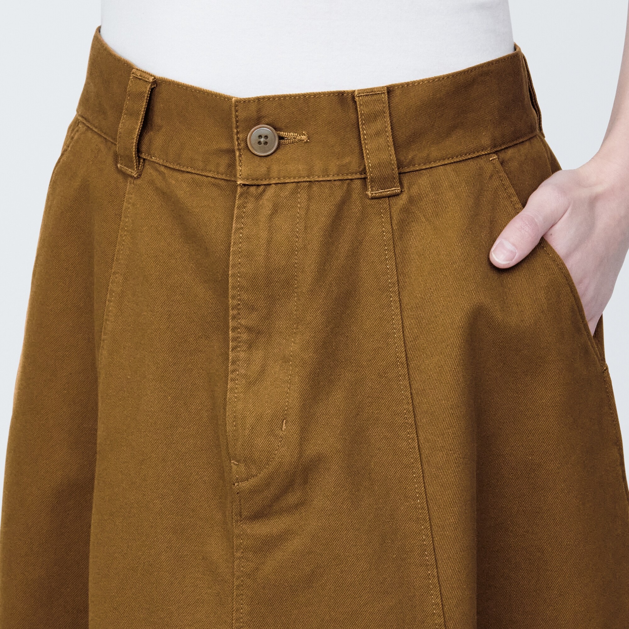 婦人　木の実から作ったカポック混フレアスカート