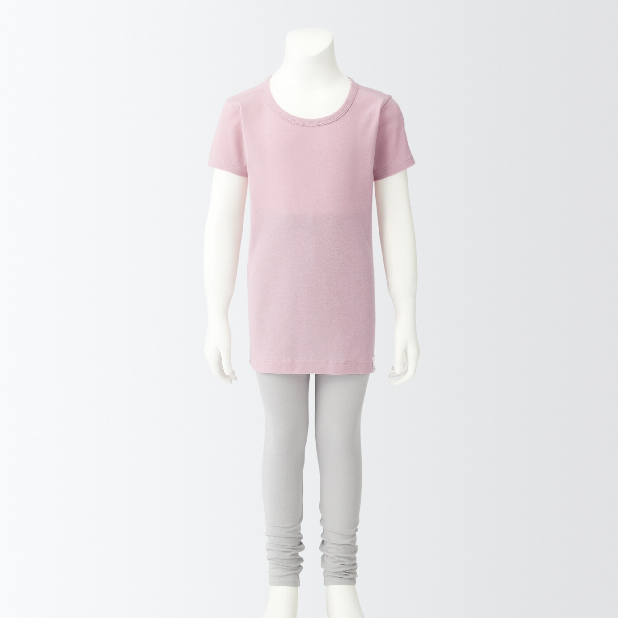 さらっと綿　クルーネック半袖Ｔシャツ（キッズ）