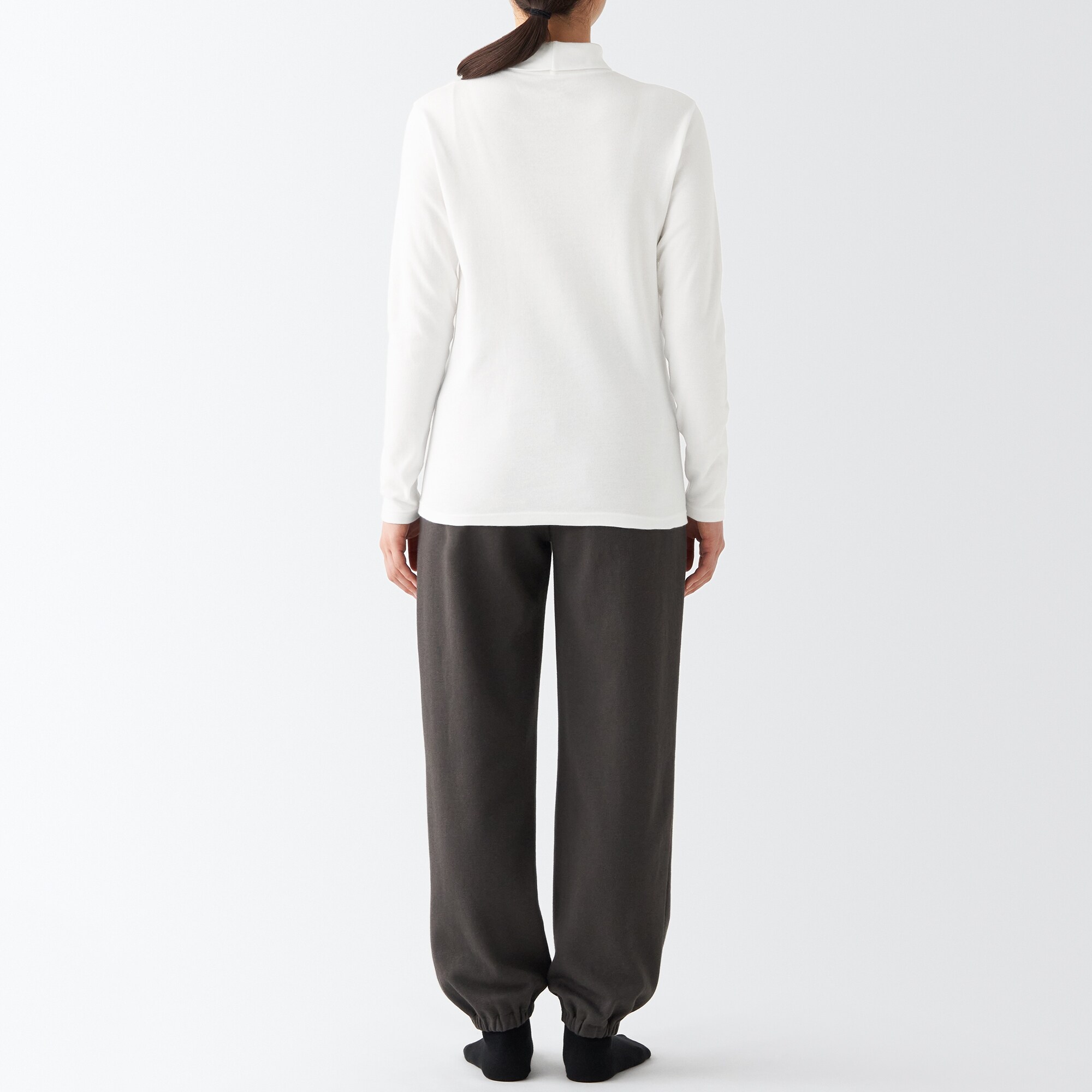 あったか綿　厚手　タートルネック長袖Ｔシャツ