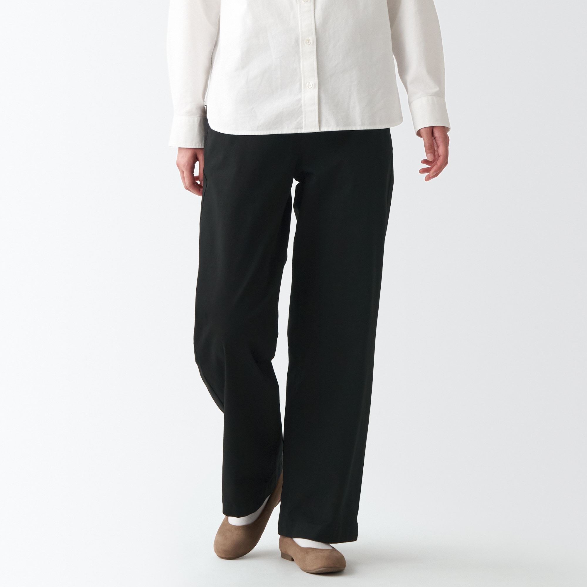 縦横ストレッチチノワイドパンツ（股下７３ｃｍ）旧サイズ対応・数量限定