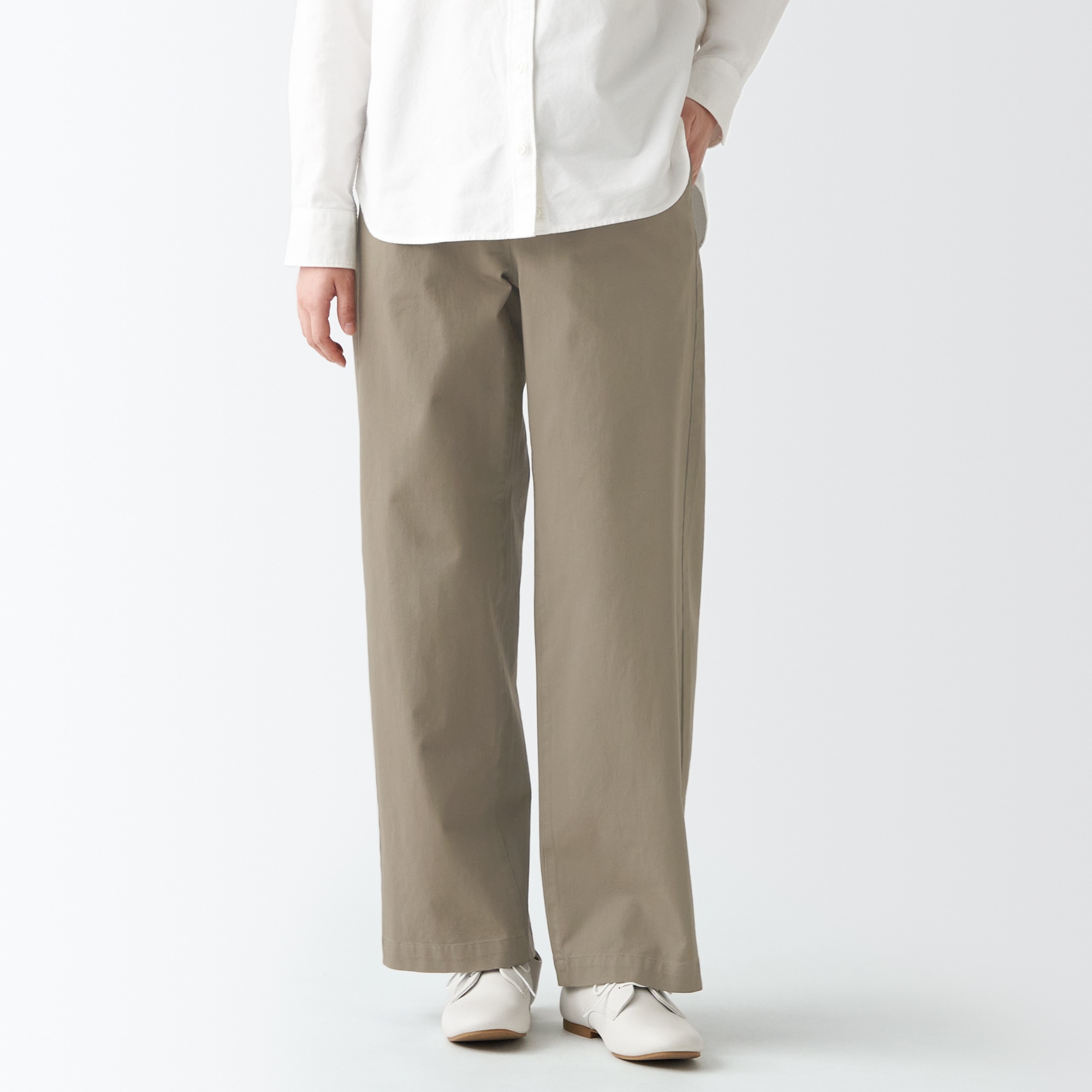 縦横ストレッチチノワイドパンツ（股下７３ｃｍ）旧サイズ対応・数量限定